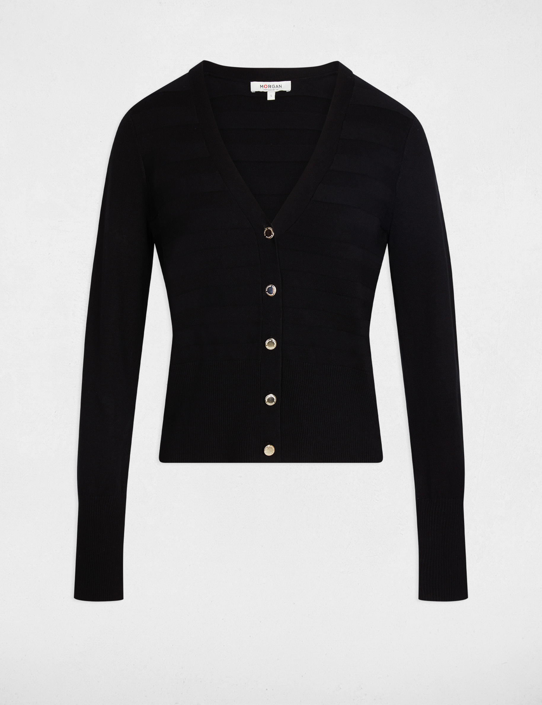 cardigan manga larga negro mujer Cárdigan manga larga negro mujer