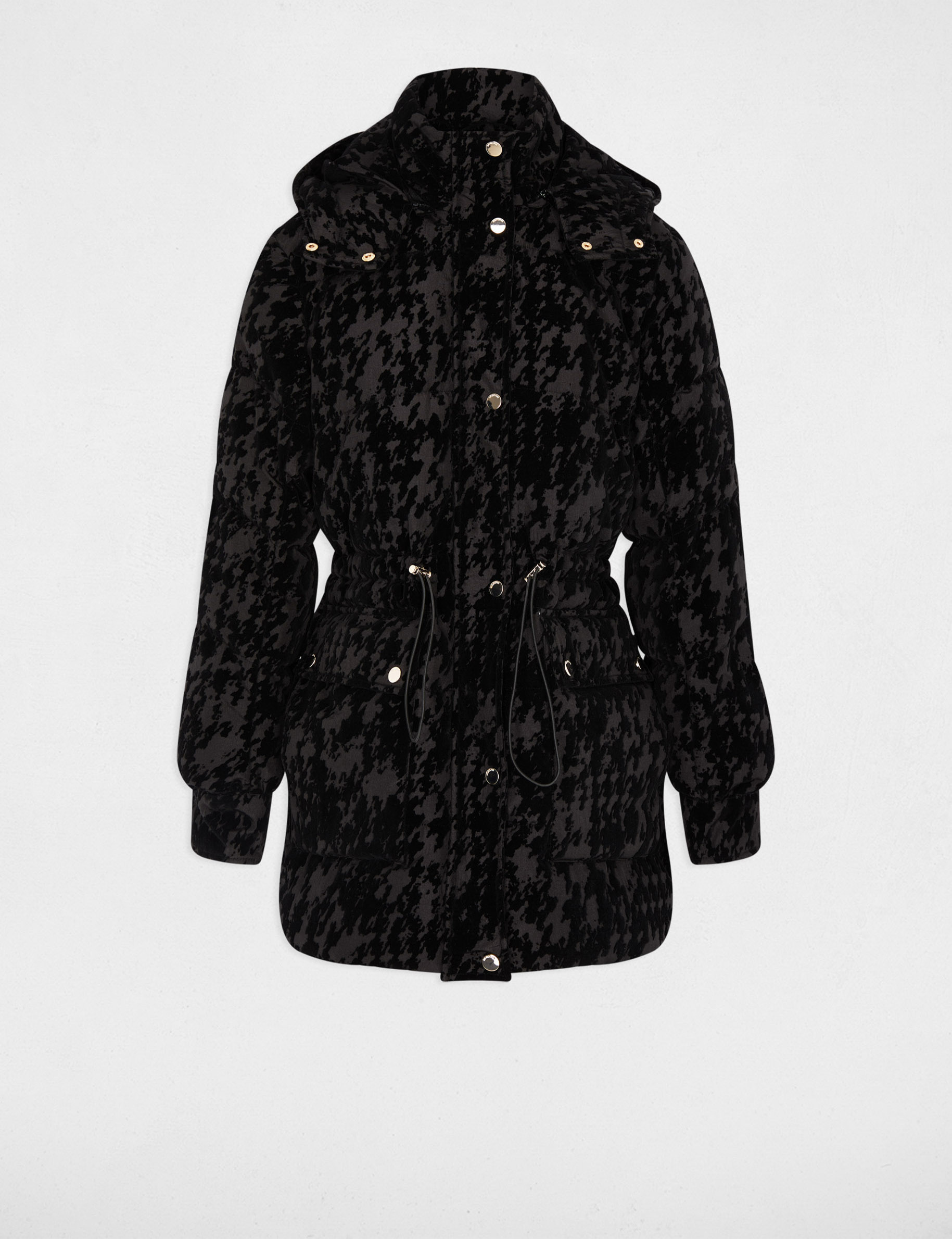 Chaqueta de terciopelo negro mujer