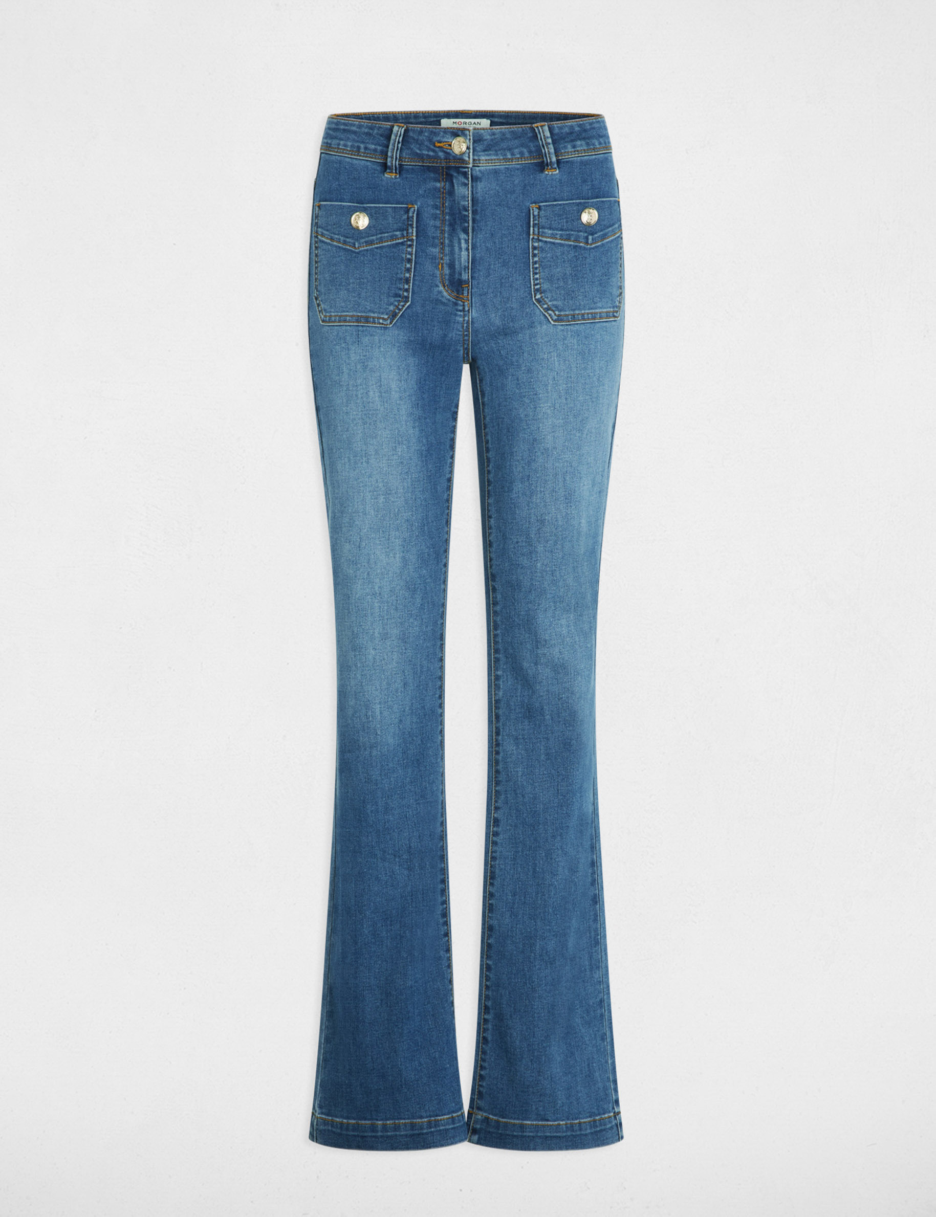 Vaqueros bootcut denim stone mujer