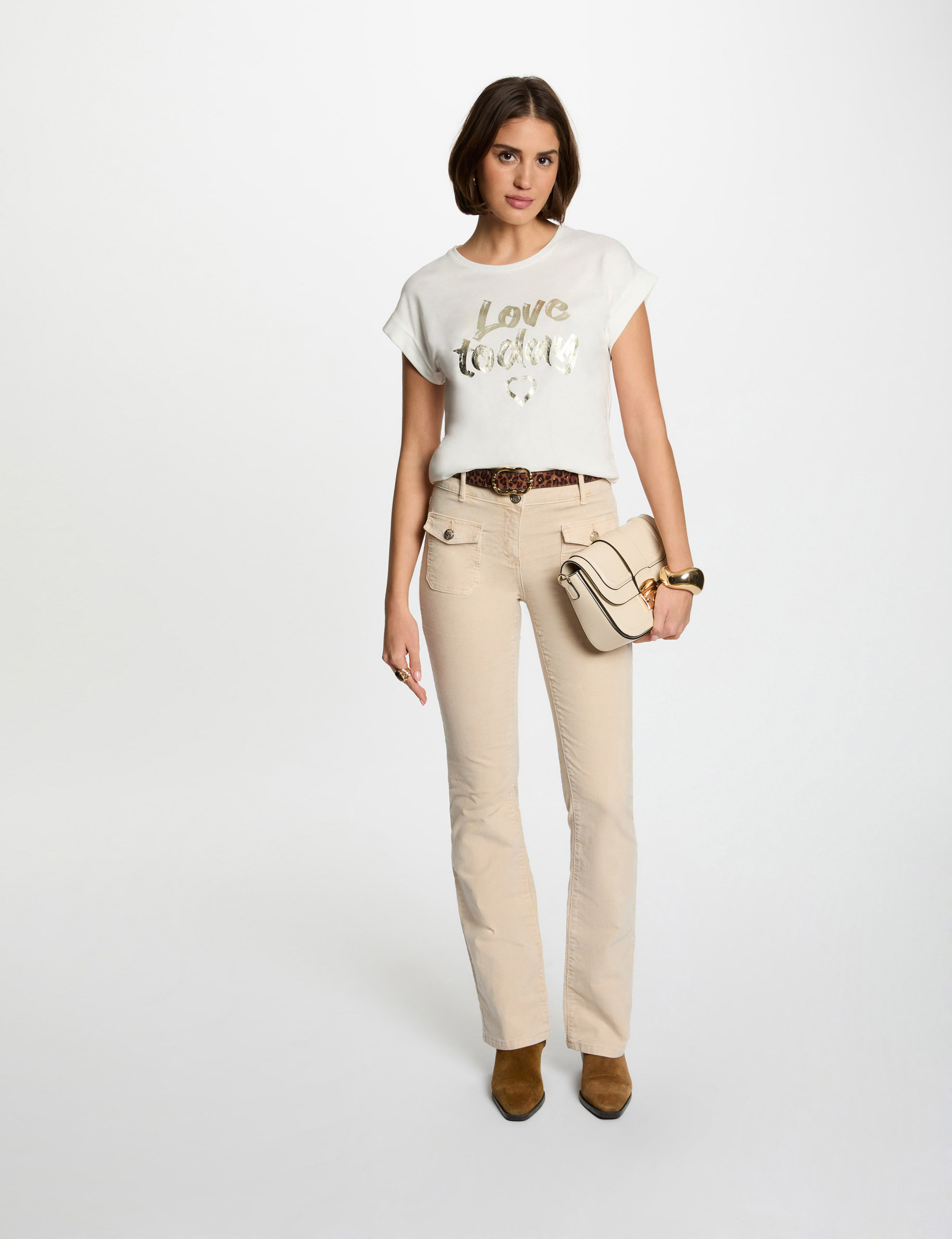 camiseta con mensaje blanco mujer Camiseta con mensaje blanco mujer