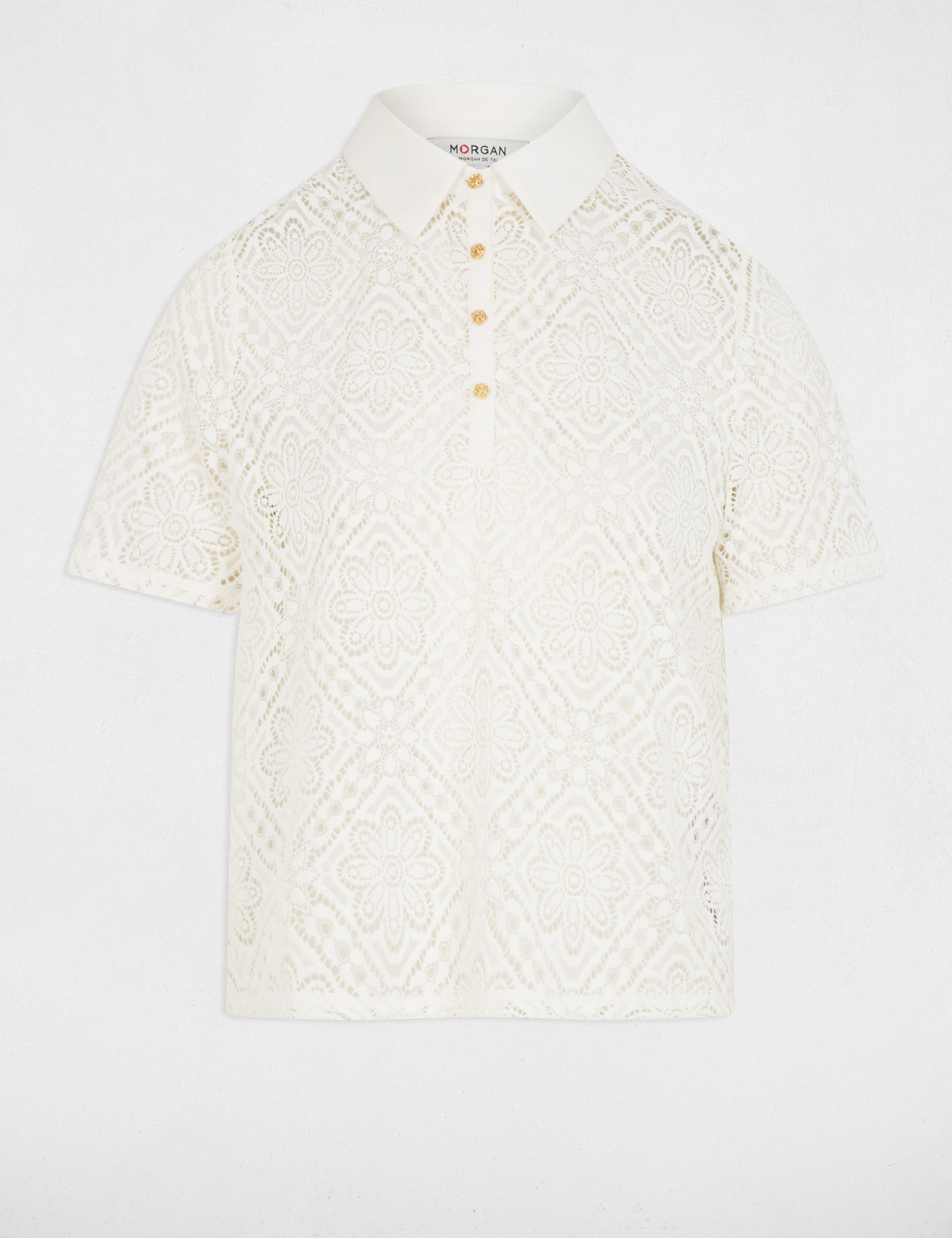 polo manga corta blanco mujer Polo manga corta blanco mujer