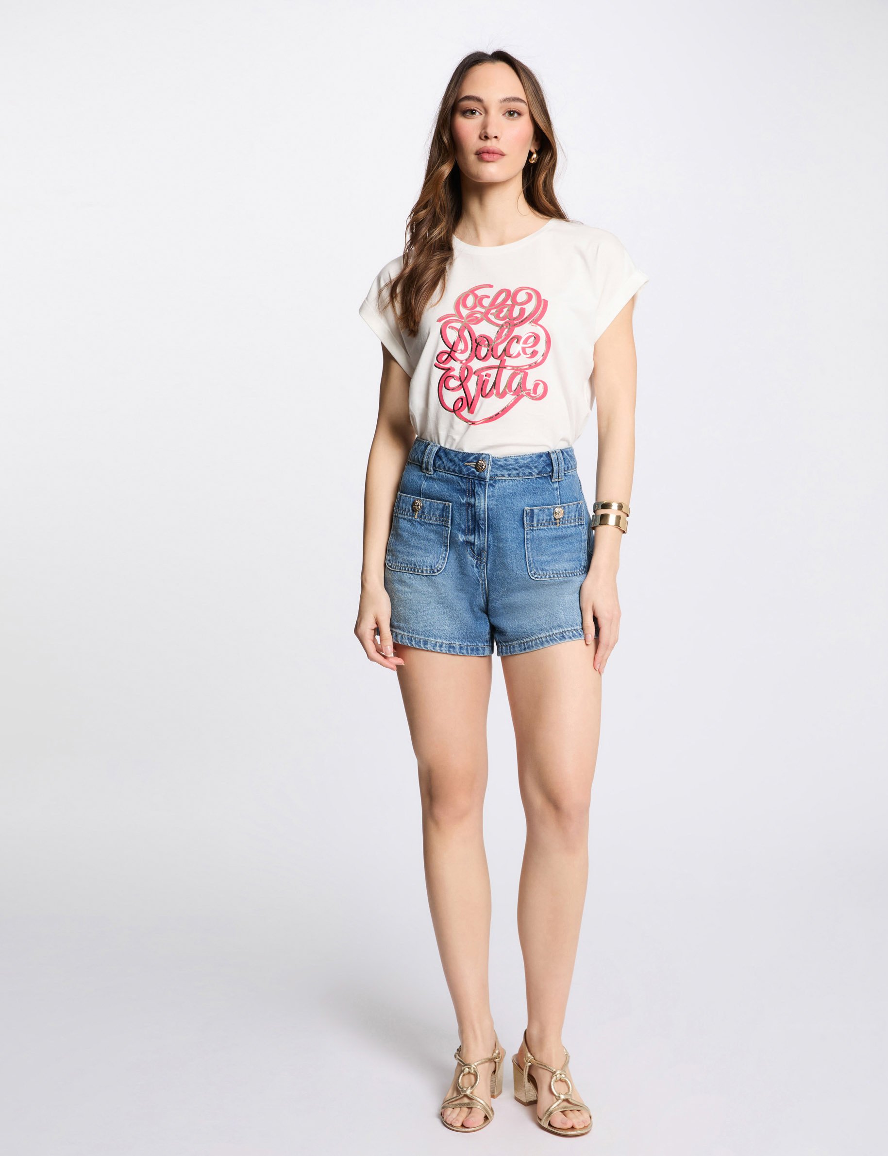 camiseta con mensaje blanco mujer Camiseta con mensaje blanco mujer