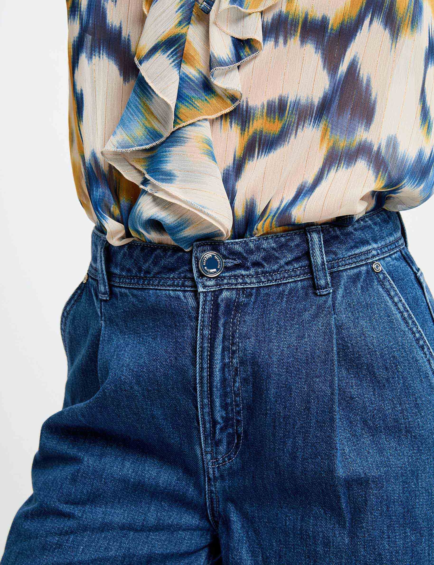 vaquero pernera ancha denim stone mujer Vaquero pernera ancha denim stone mujer