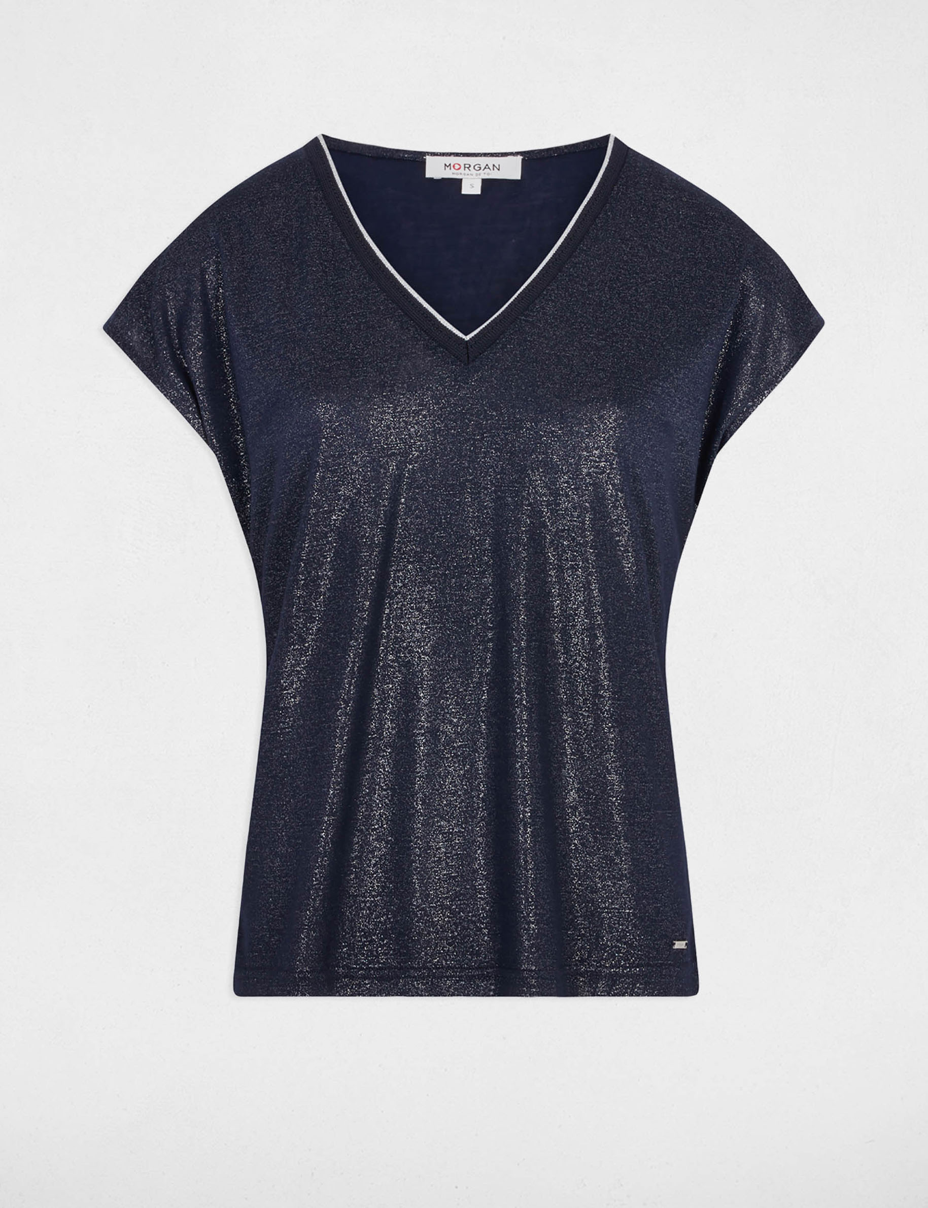 camiseta de manga corta azul marino mujer Camiseta de manga corta azul marino mujer