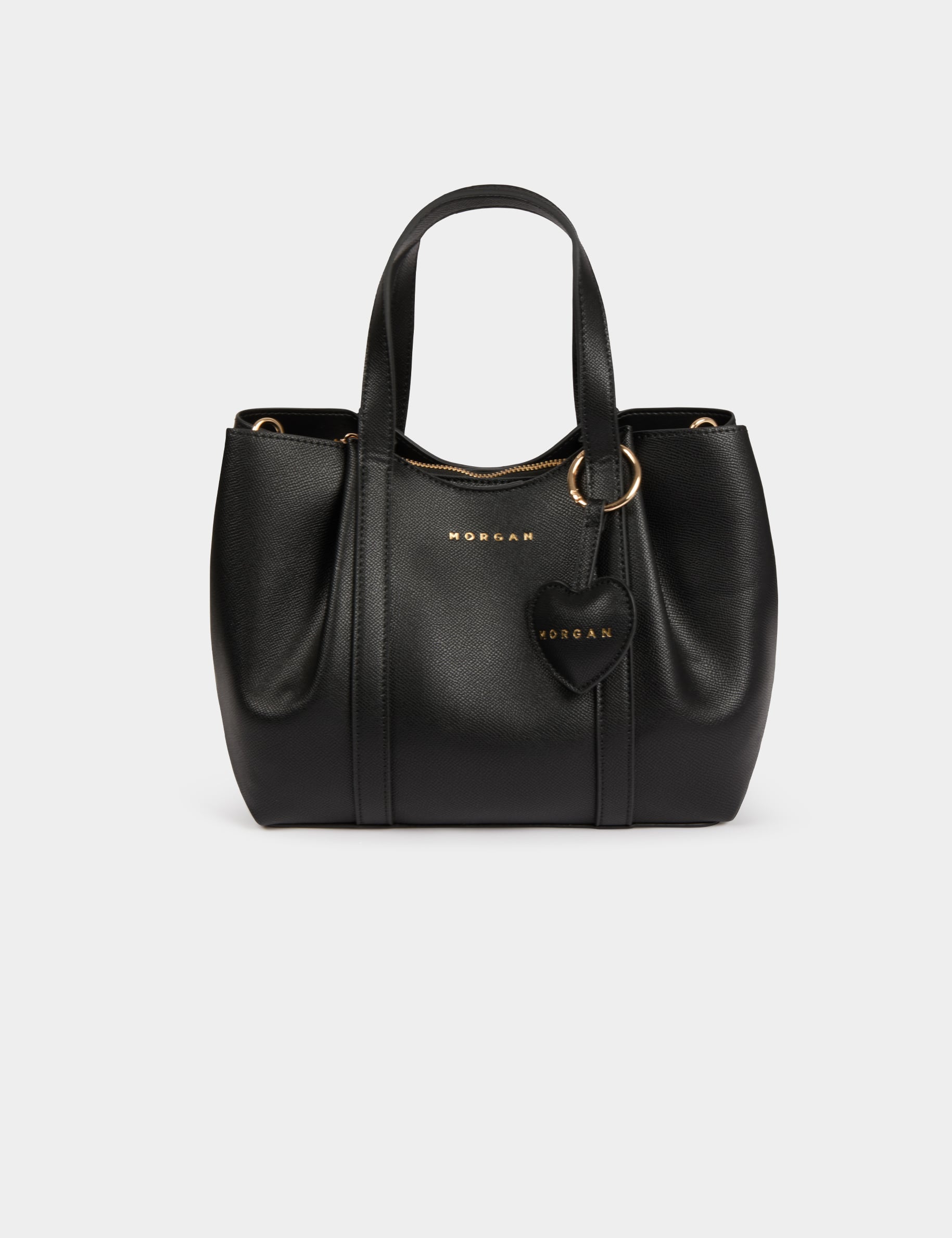 Bolso tote de piel sint&eacute;tica negro mujer