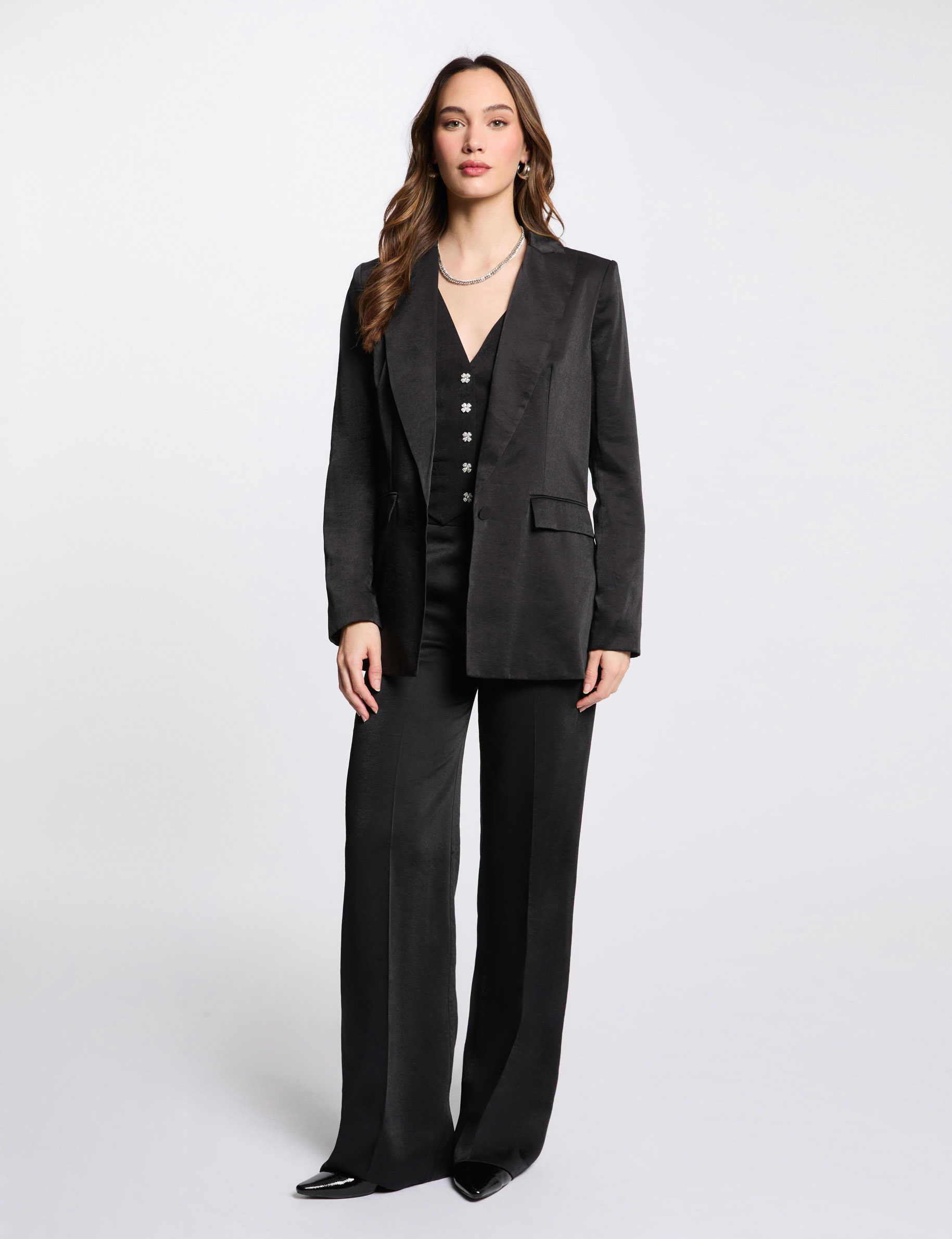 americana de antelina negro mujer Americana de antelina negro mujer