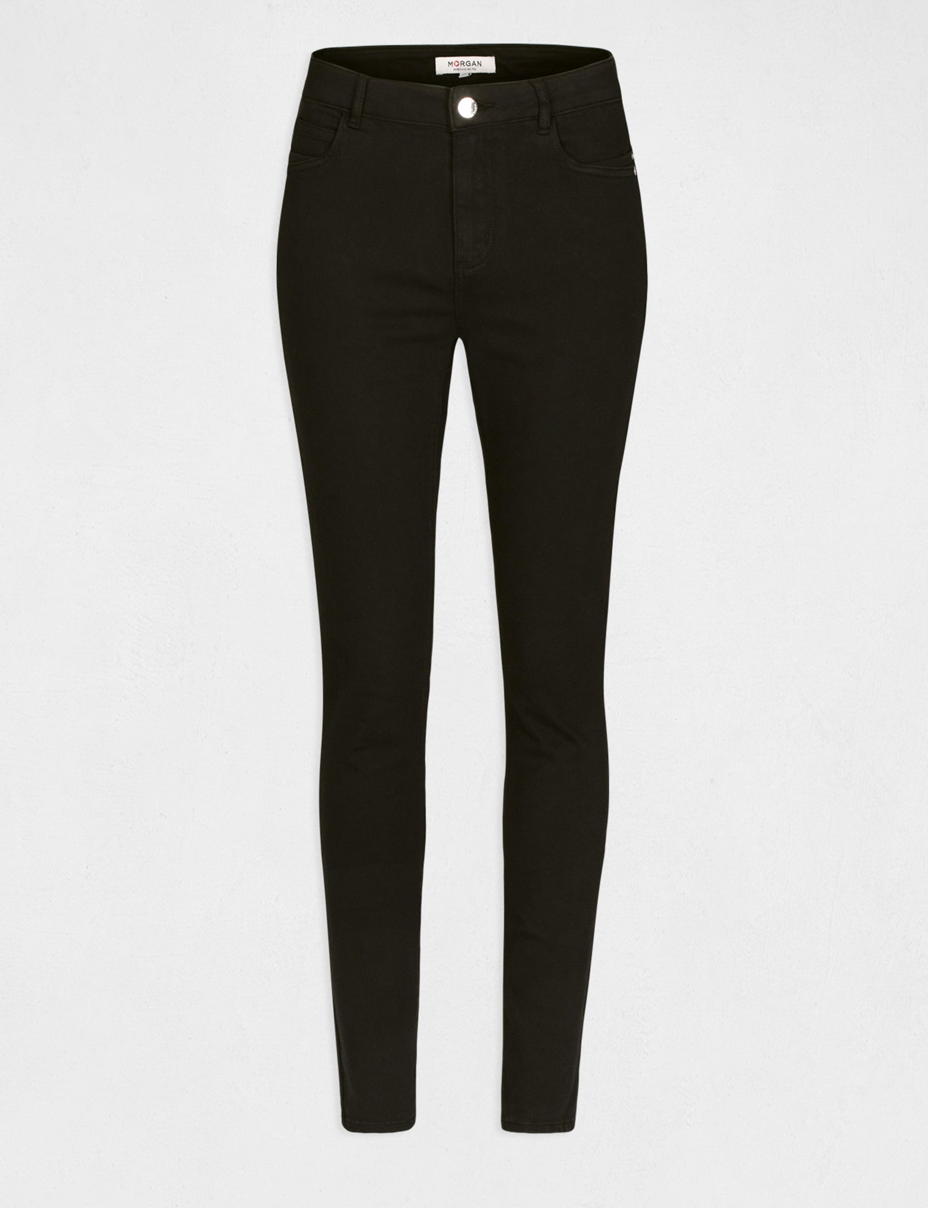 Pantal&oacute;n skinny talle est&aacute;ndar negro mujer