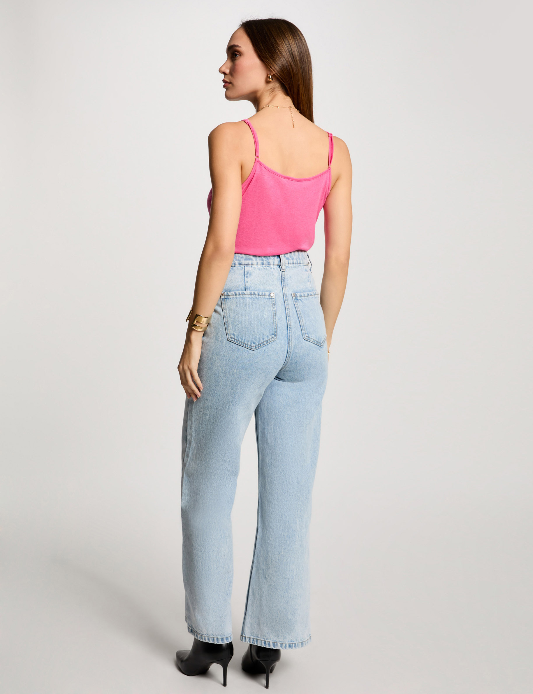 top tirantes finos rosa mujer Top tirantes finos rosa mujer