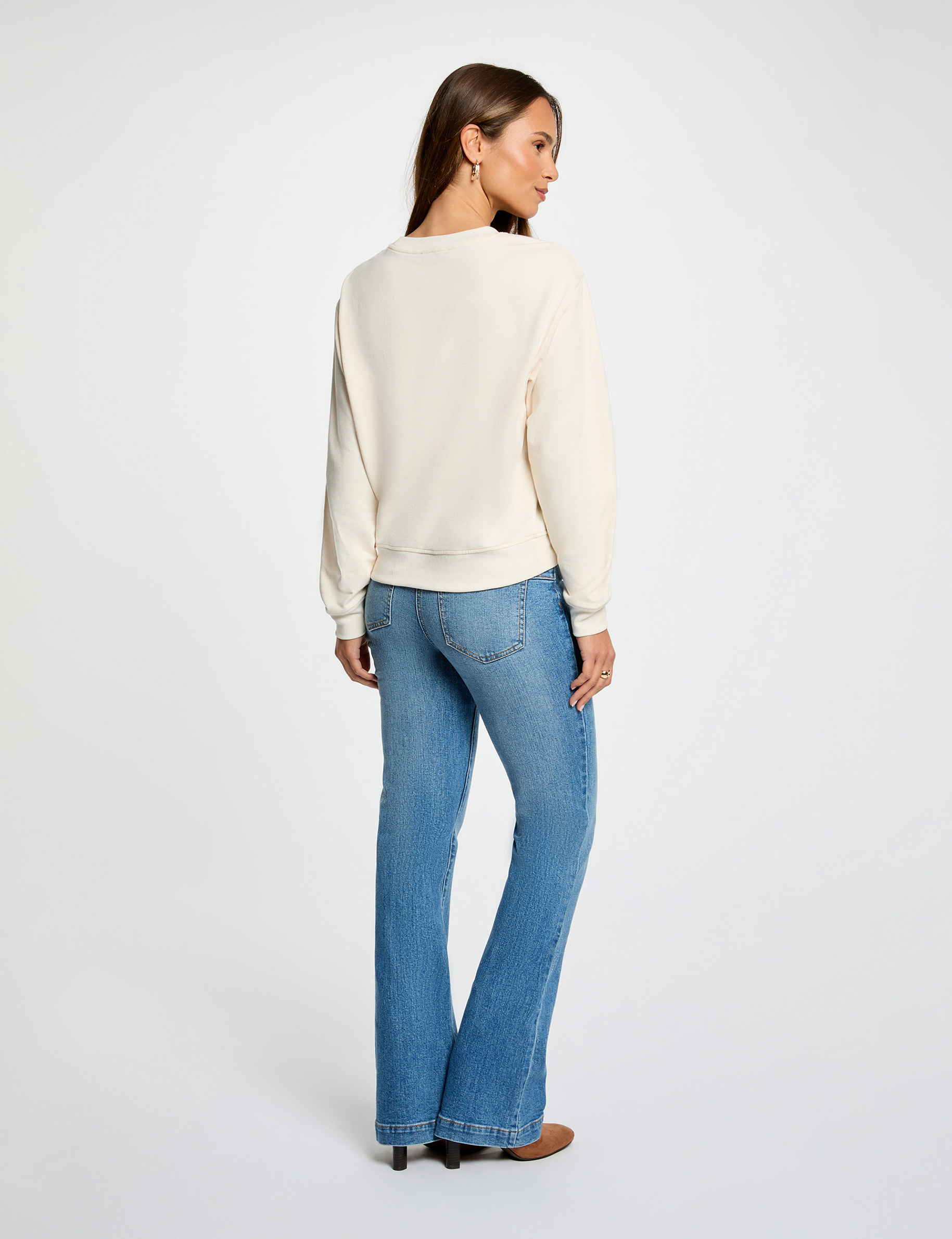 Vaqueros bootcut denim stone mujer