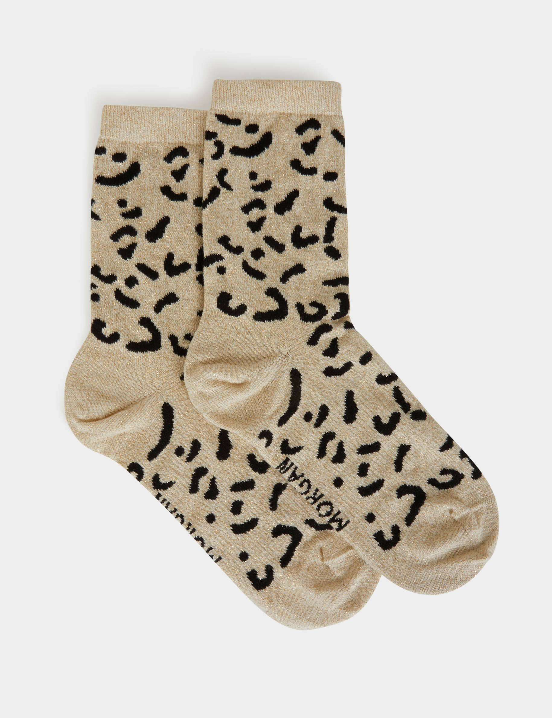 Caja 4 pares de calcetines dorado mujer