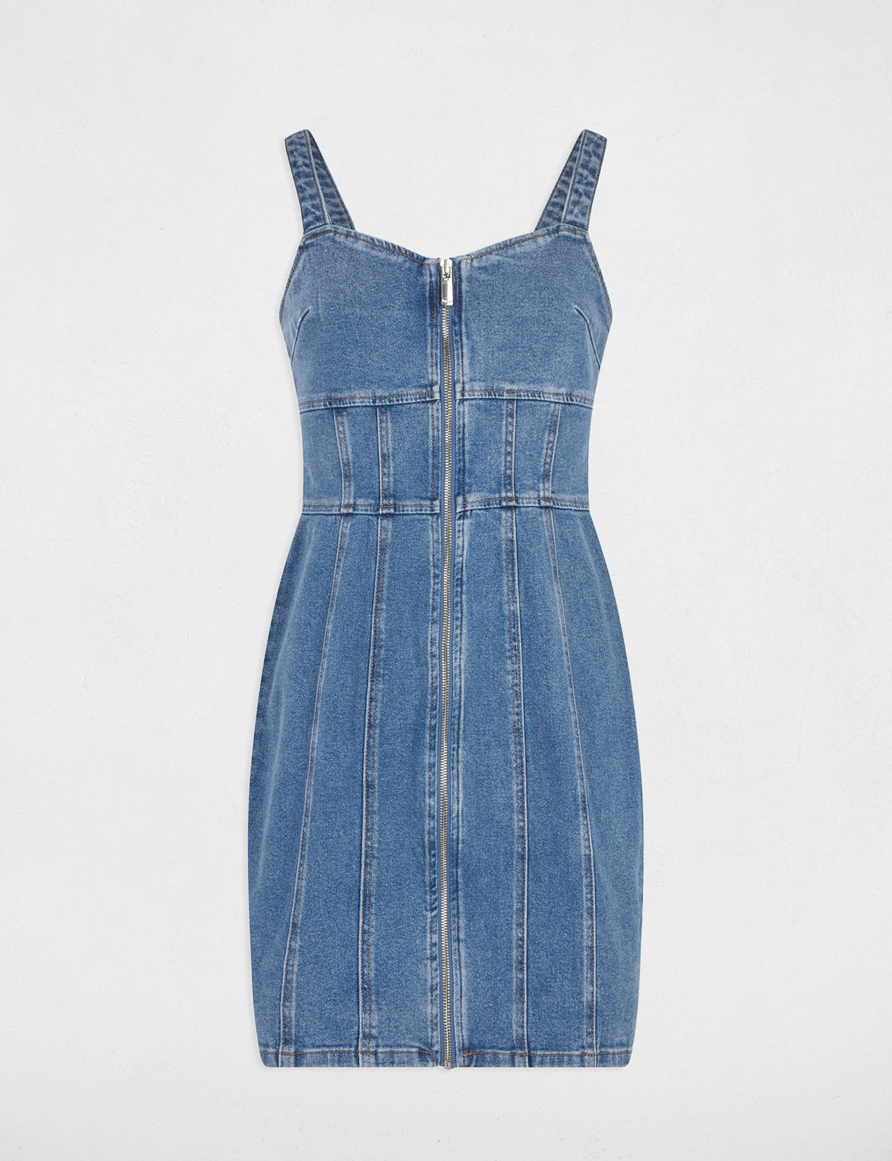 vestido corto ajustado vaquero denim stone mujer Vestido corto ajustado vaquero denim stone mujer