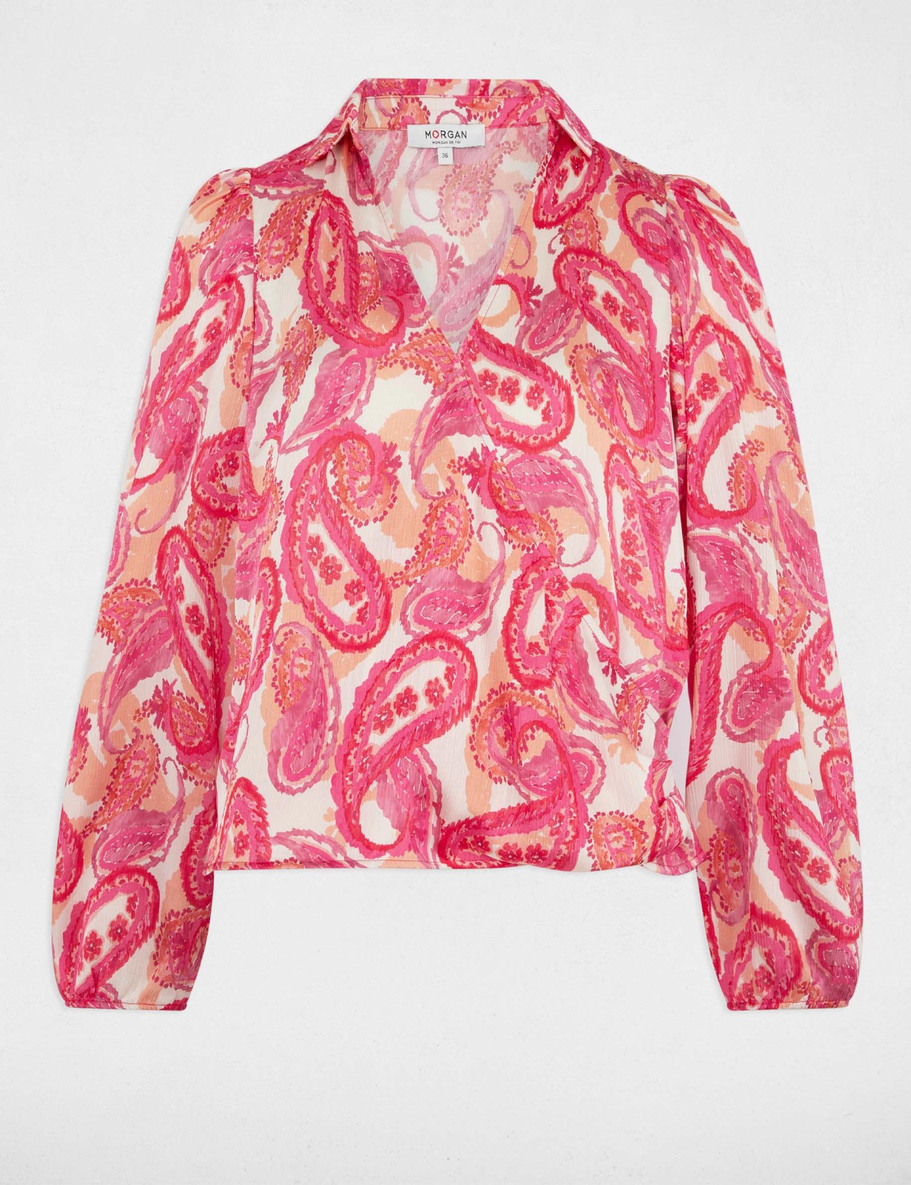 blusa manga larga multicolor mujer Blusa manga larga multicolor mujer