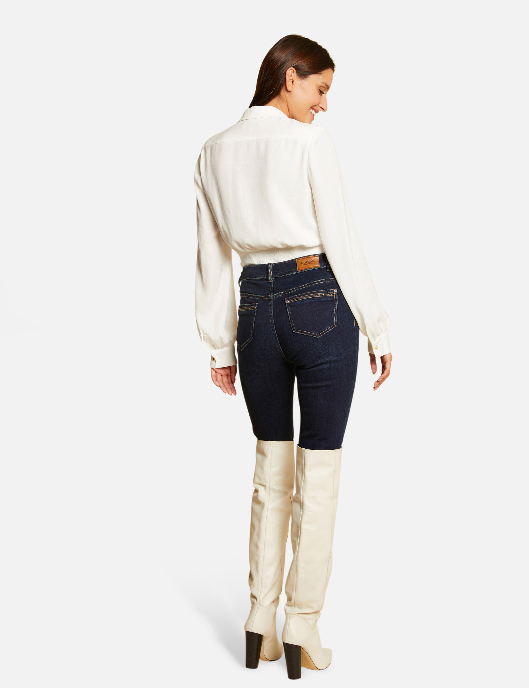 Blusa manga larga crudo mujer Blusa manga larga crudo mujer