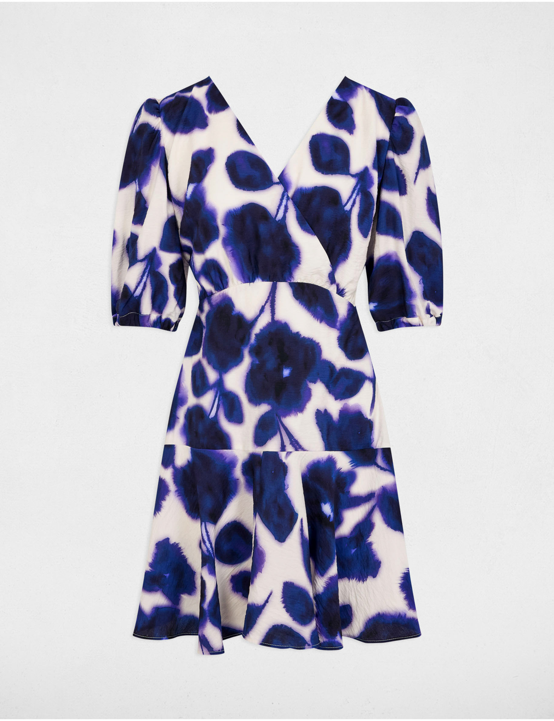vestido acampado estampado multicolor mujer Vestido acampado estampado multicolor mujer