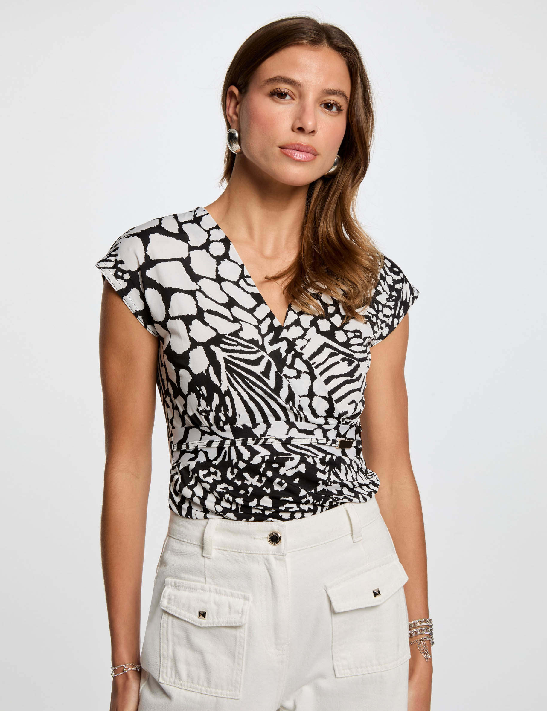 camiseta manga corta blanco mujer Camiseta manga corta blanco mujer
