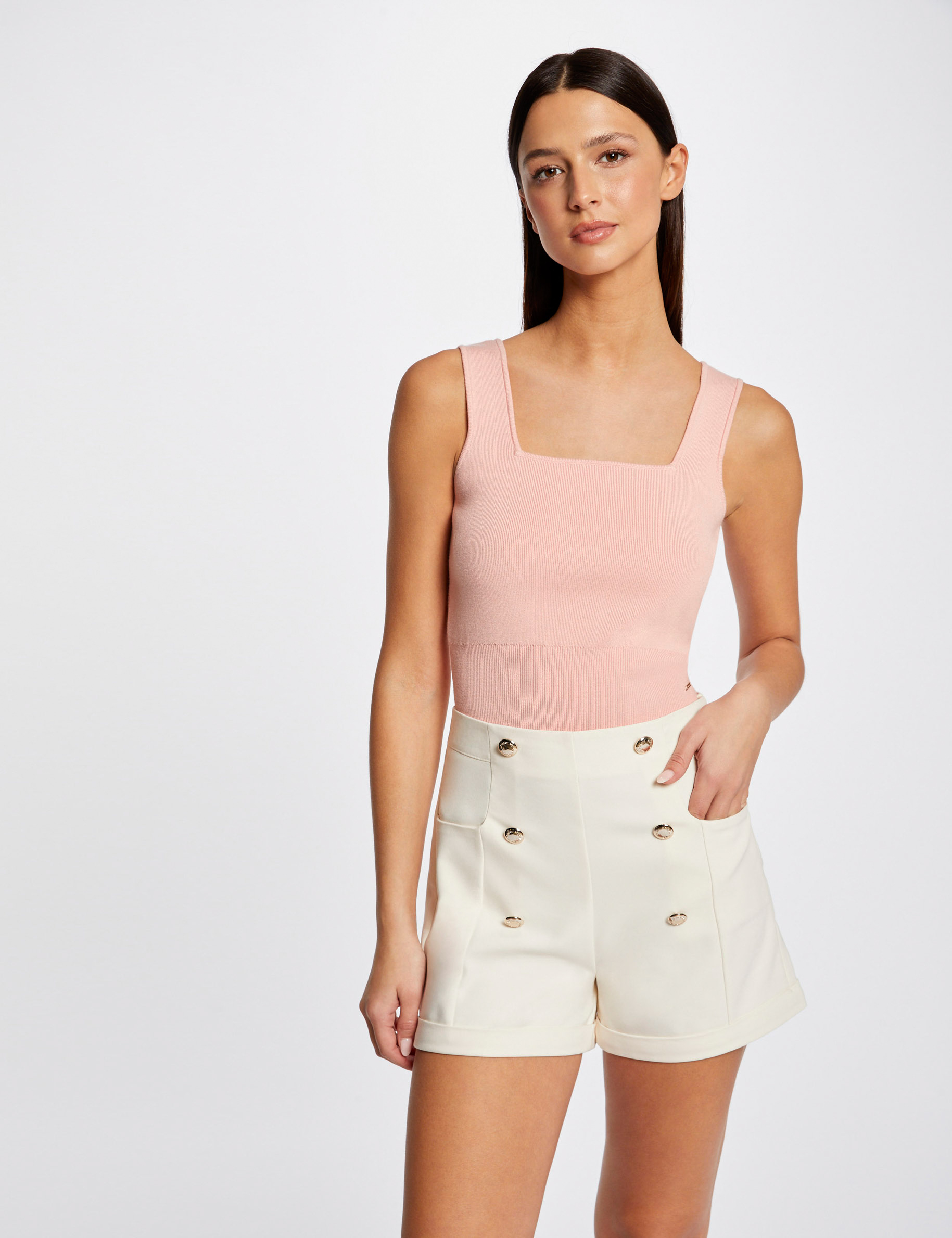 Short city recto con botones mujer Short city recto con botones mujer