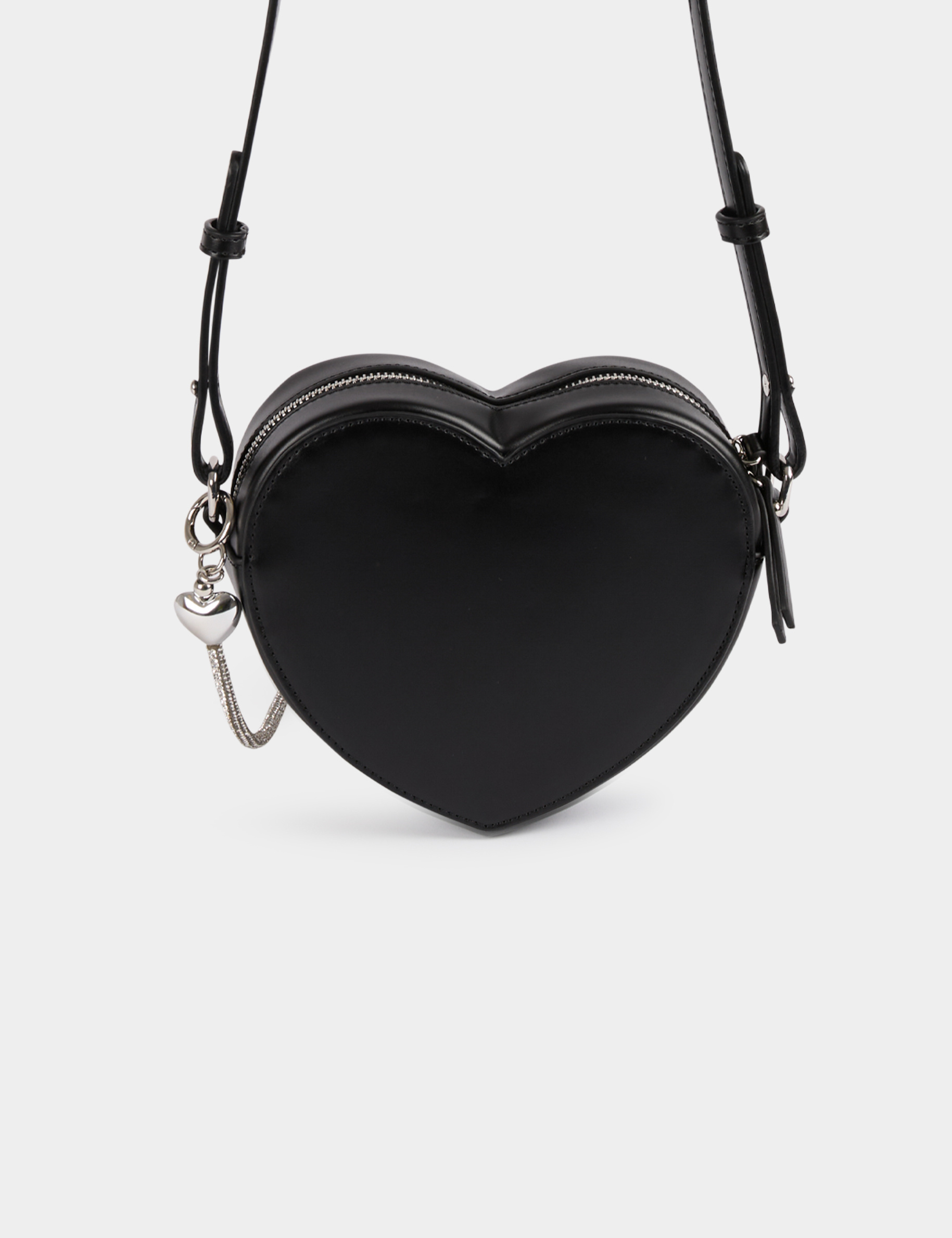 bolso forma de corazon negro mujer Bolso forma de corazon negro mujer