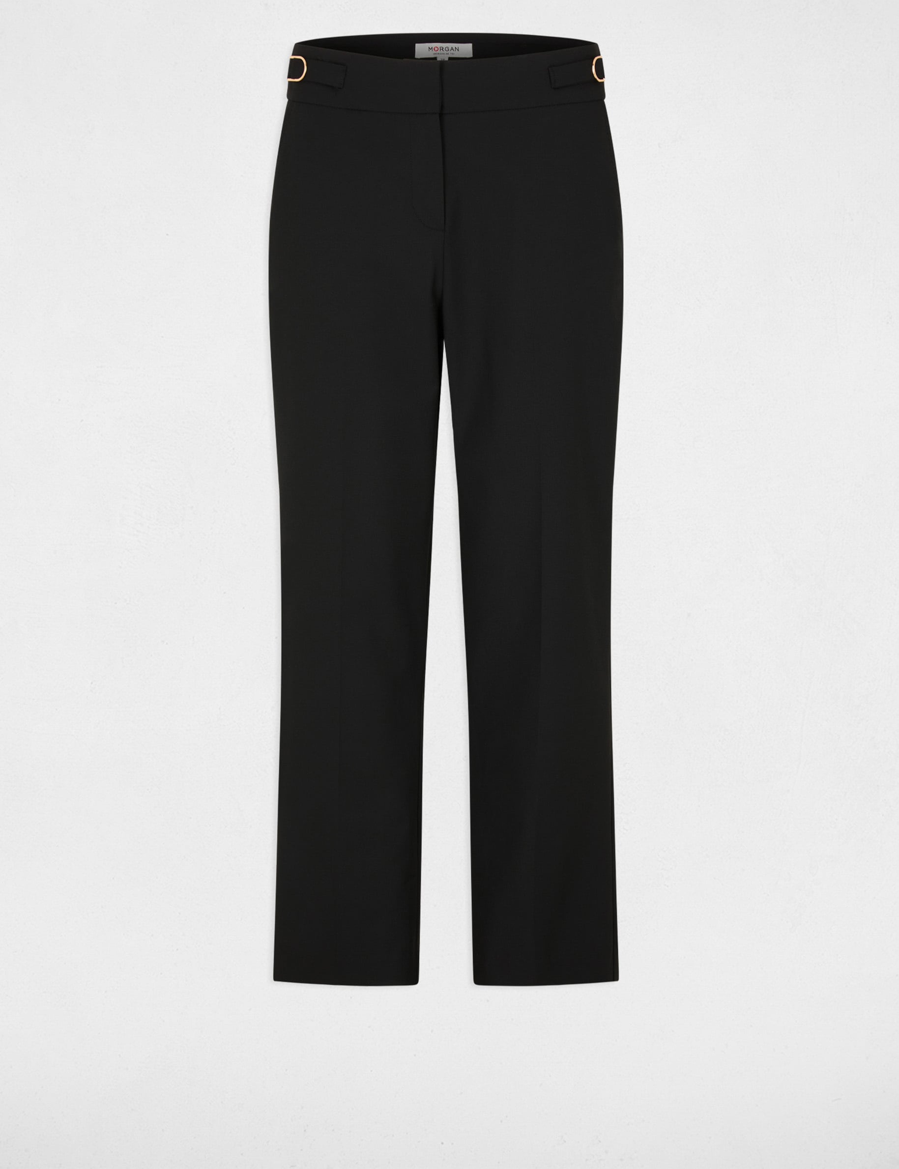 Pantal&oacute;n slim tipo cigarrillo negro mujer