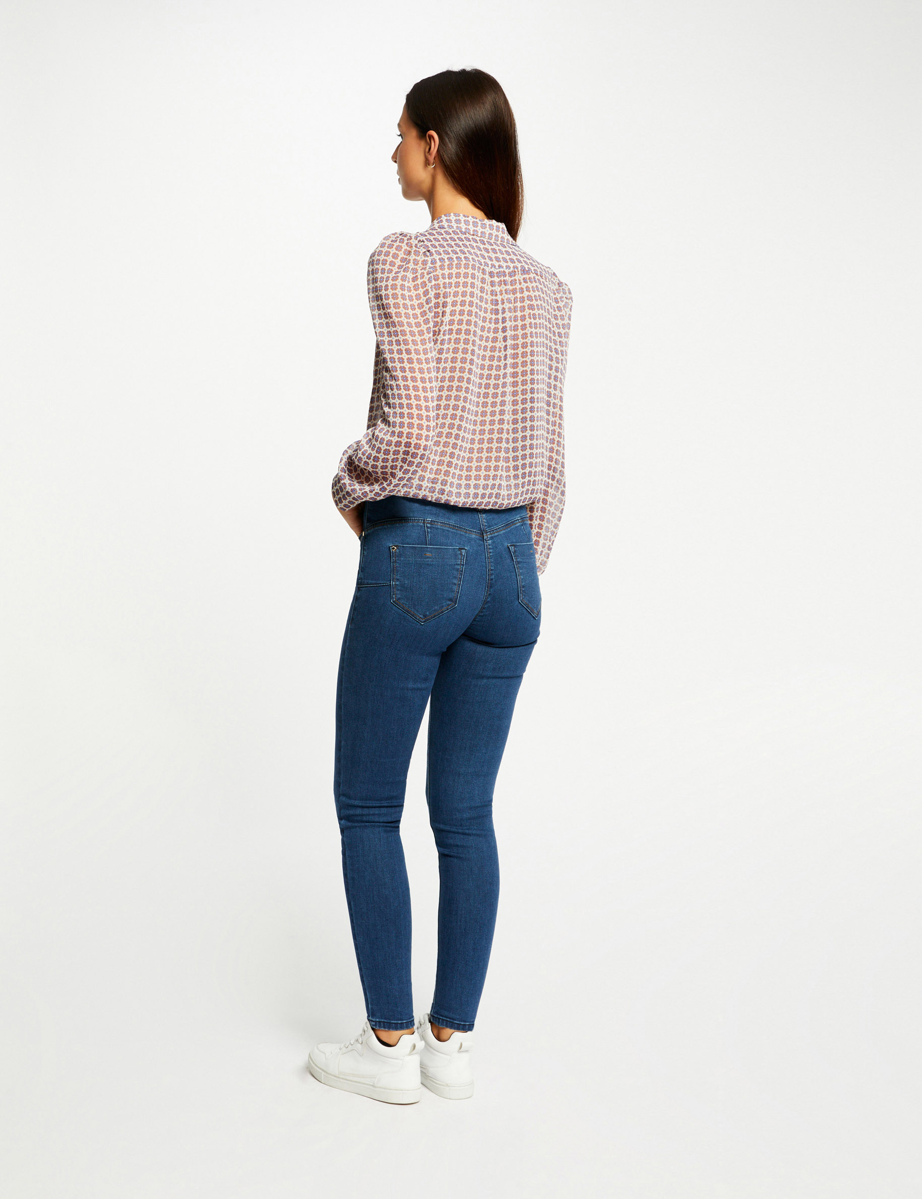 camisa manga larga estampada multico mujer Camisa manga larga estampada multico mujer