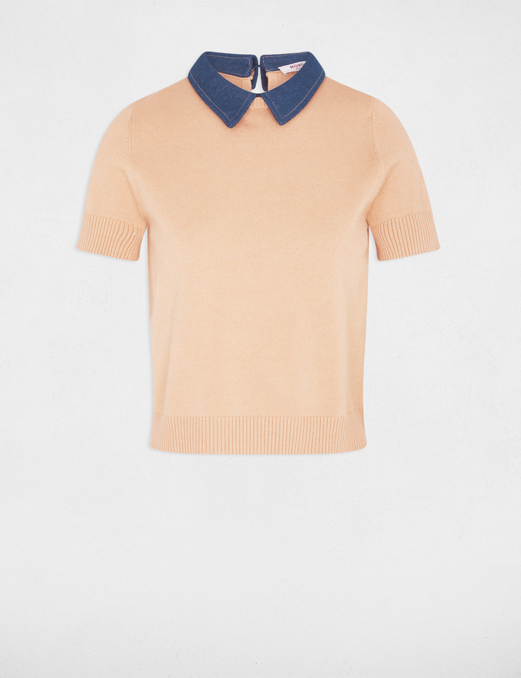 Jersey con cuello vuelto c&aacute;mel mujer
