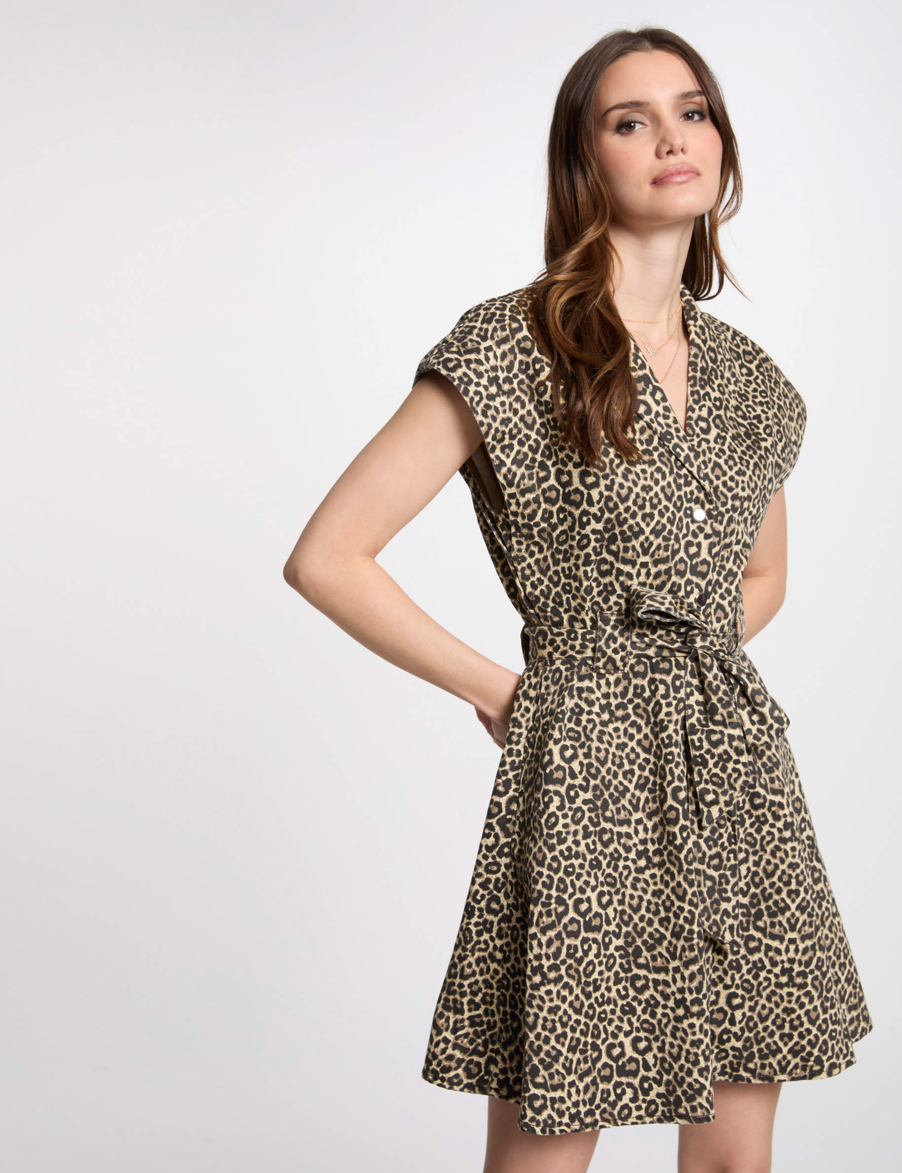 vestido corto vaquero multicolor mujer Vestido corto vaquero multicolor mujer