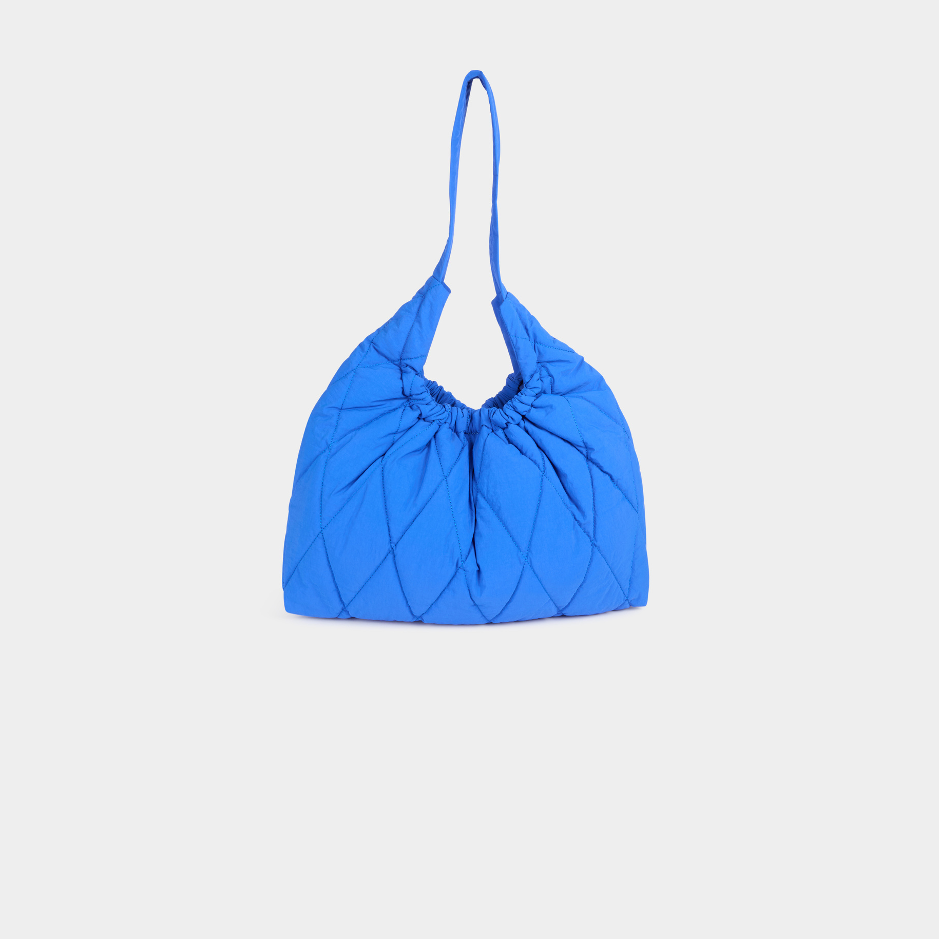bolso de hombro acolchado azul mujer Bolso de hombro acolchado azul mujer