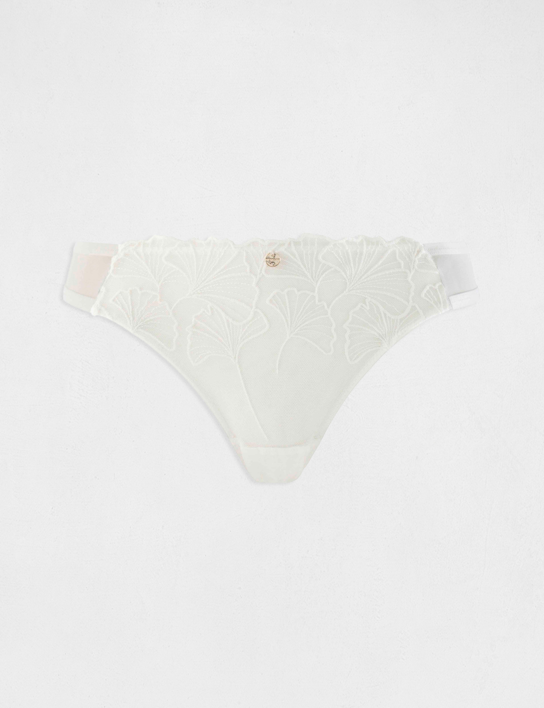 slip de encaje marfil mujer Slip de encaje marfil mujer