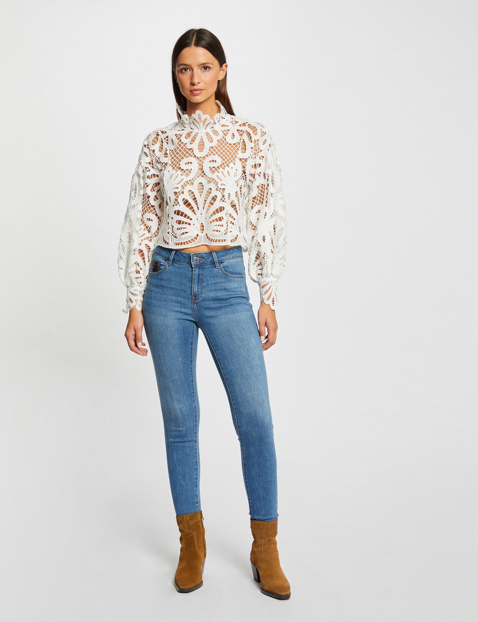 vaquero skinny detalles de lentejuelas vaquero stone mujer Vaquero skinny detalles de lentejuelas vaquero stone mujer