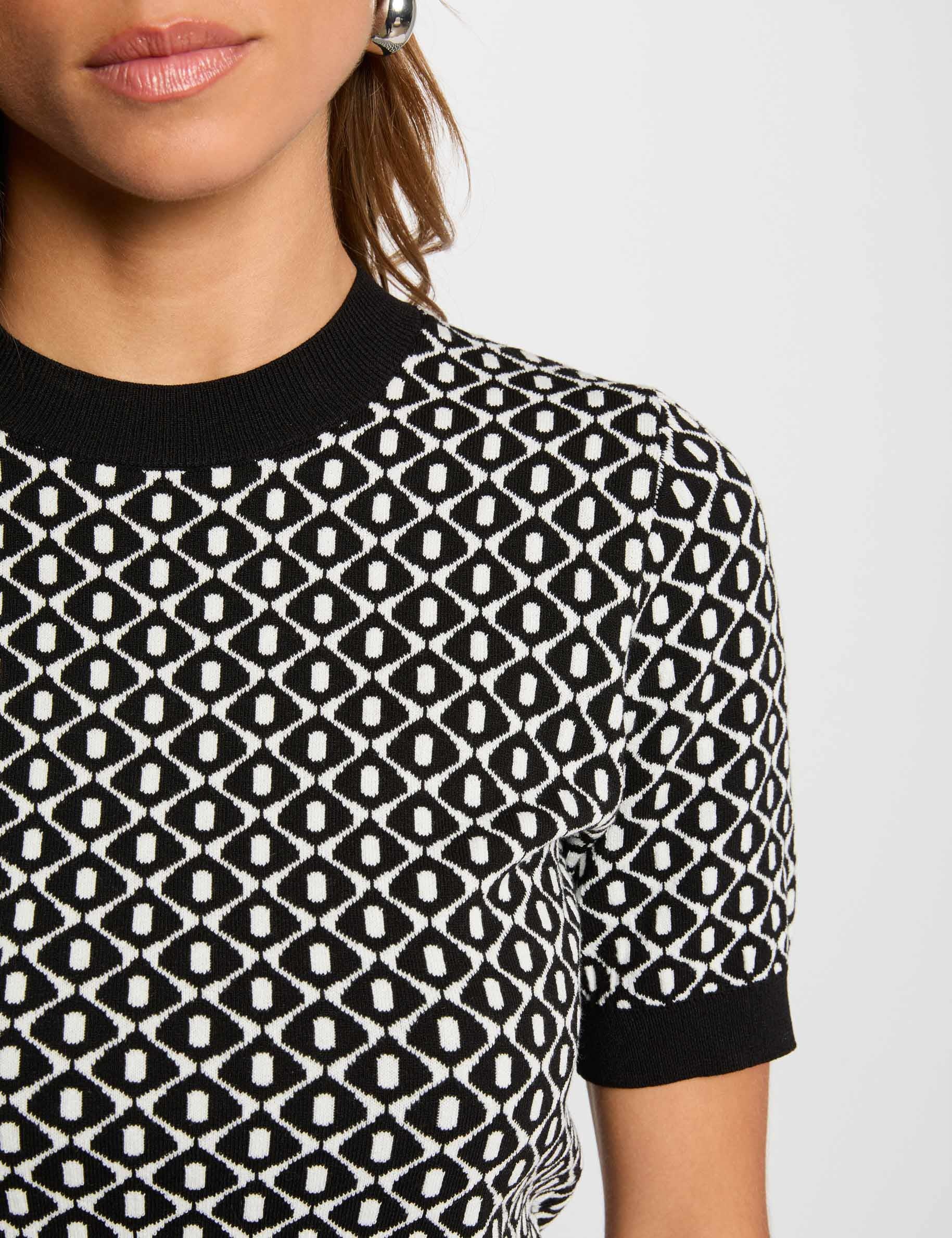 jersey cuello redondo negro mujer Jersey cuello redondo negro mujer