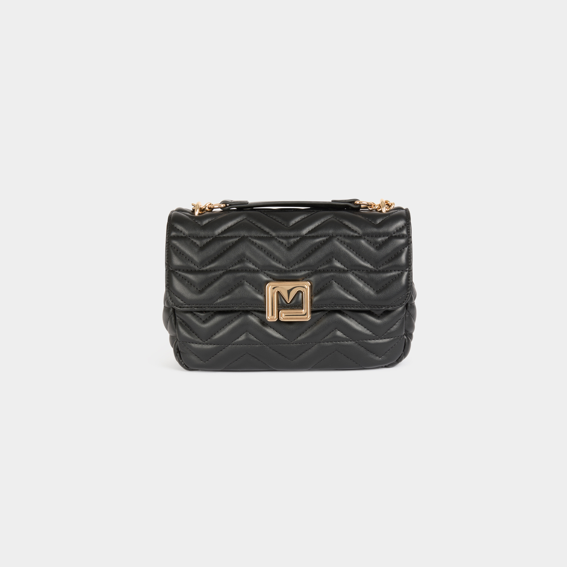 bolso acolchado hebilla m negro mujer Bolso acolchado hebilla M negro mujer