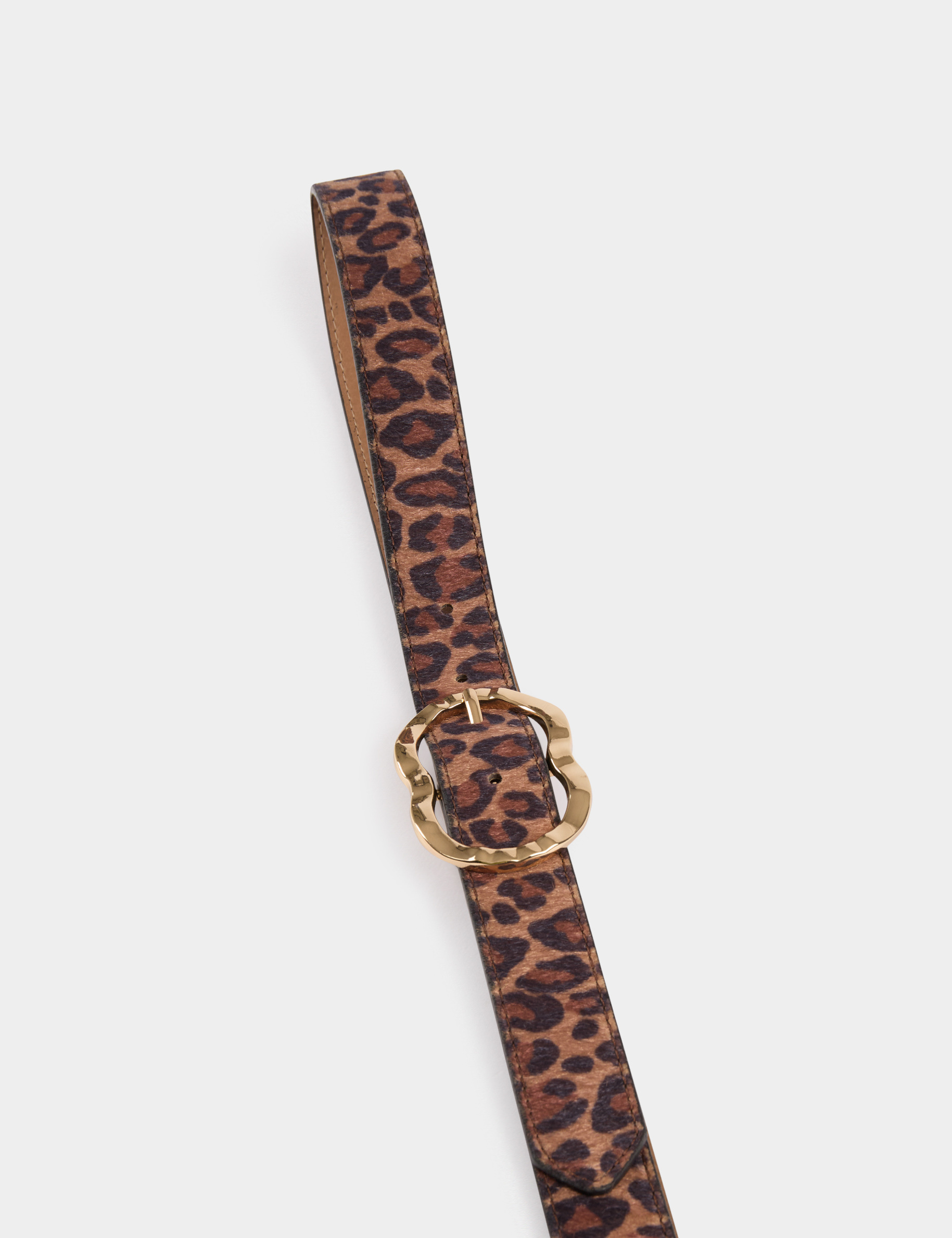 cinturon estampado leopardo multicolor mujer Cinturón estampado leopardo multicolor mujer