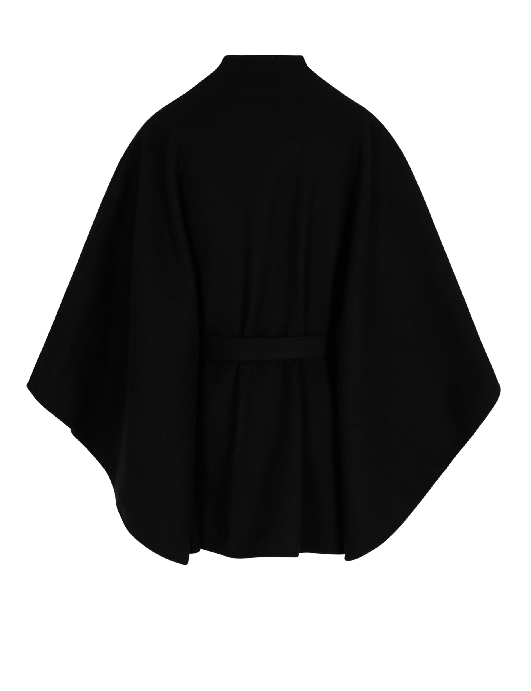 Capa con cintur&oacute;n negro mujer