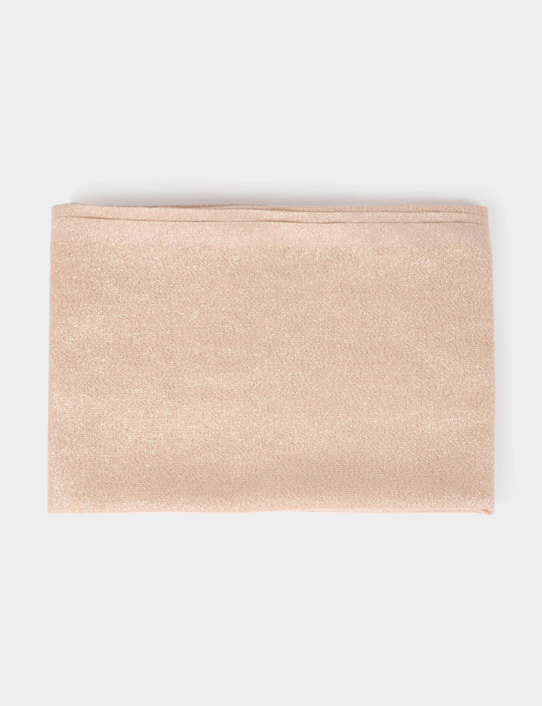 fular hilos metalizados beige mujer Fular hilos metalizados beige mujer