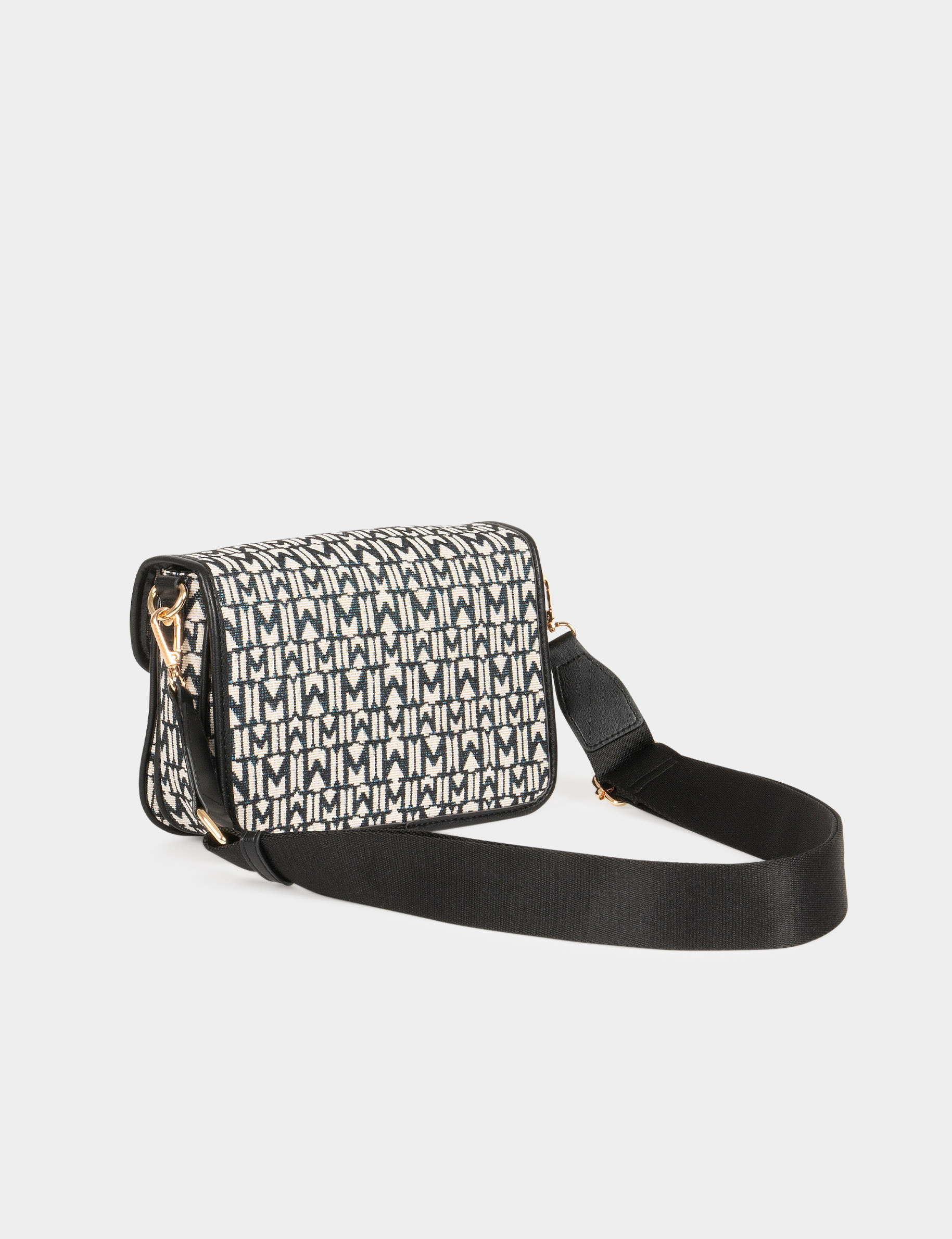 bolso estampado monogram negro mujer Bolso estampado monogram negro mujer