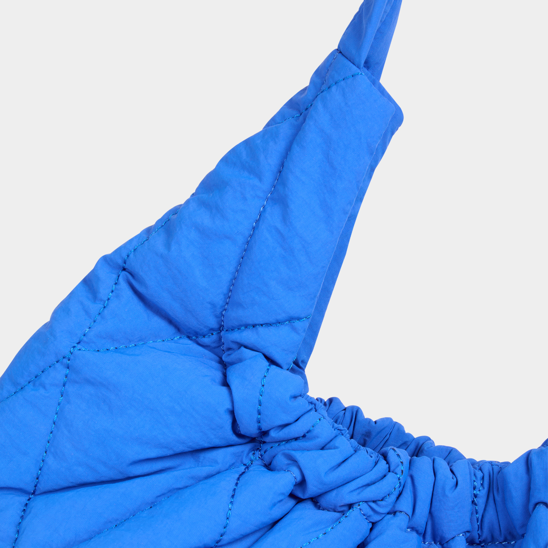 bolso de hombro acolchado azul mujer Bolso de hombro acolchado azul mujer