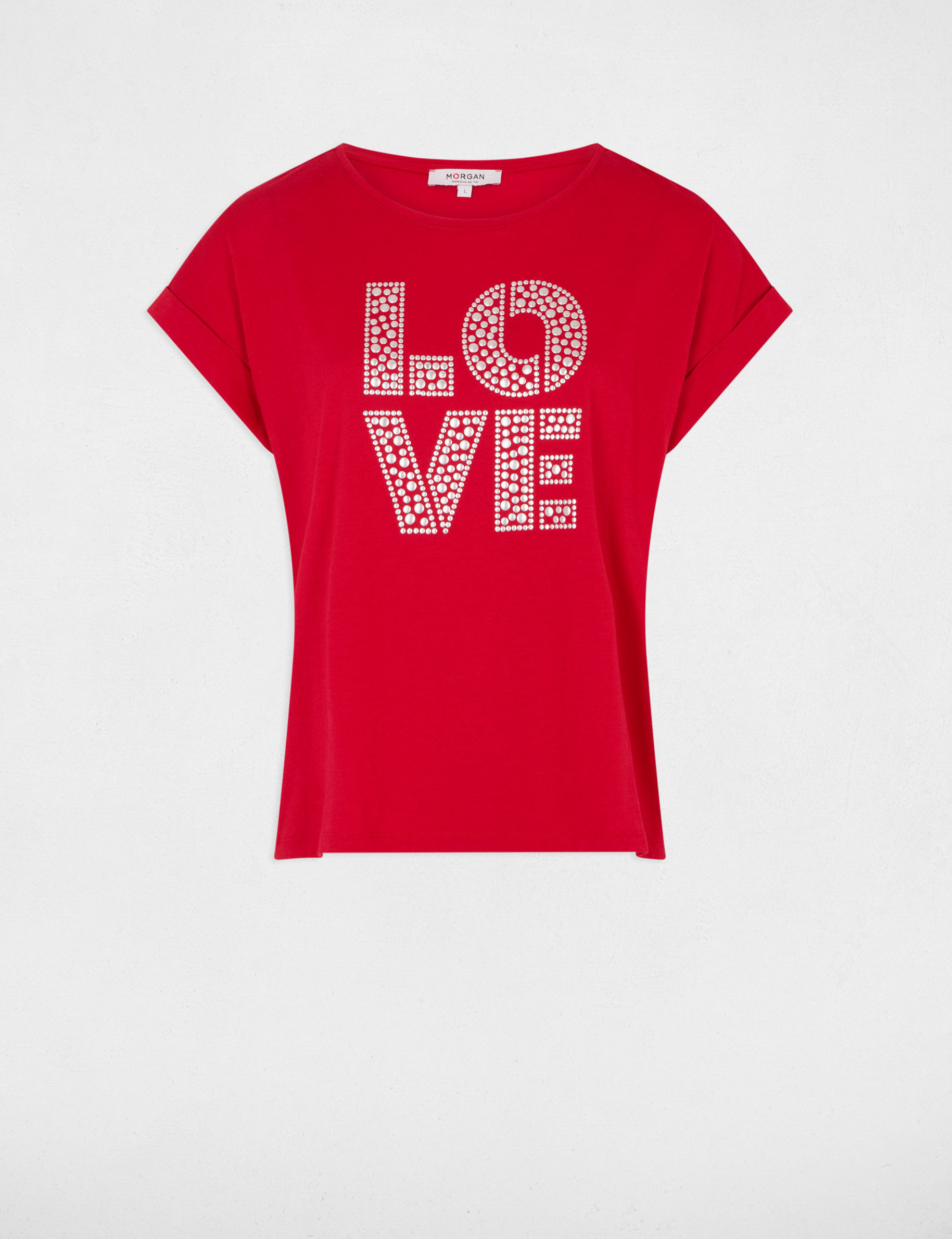 camiseta con mensaje rojo mujer Camiseta con mensaje rojo mujer