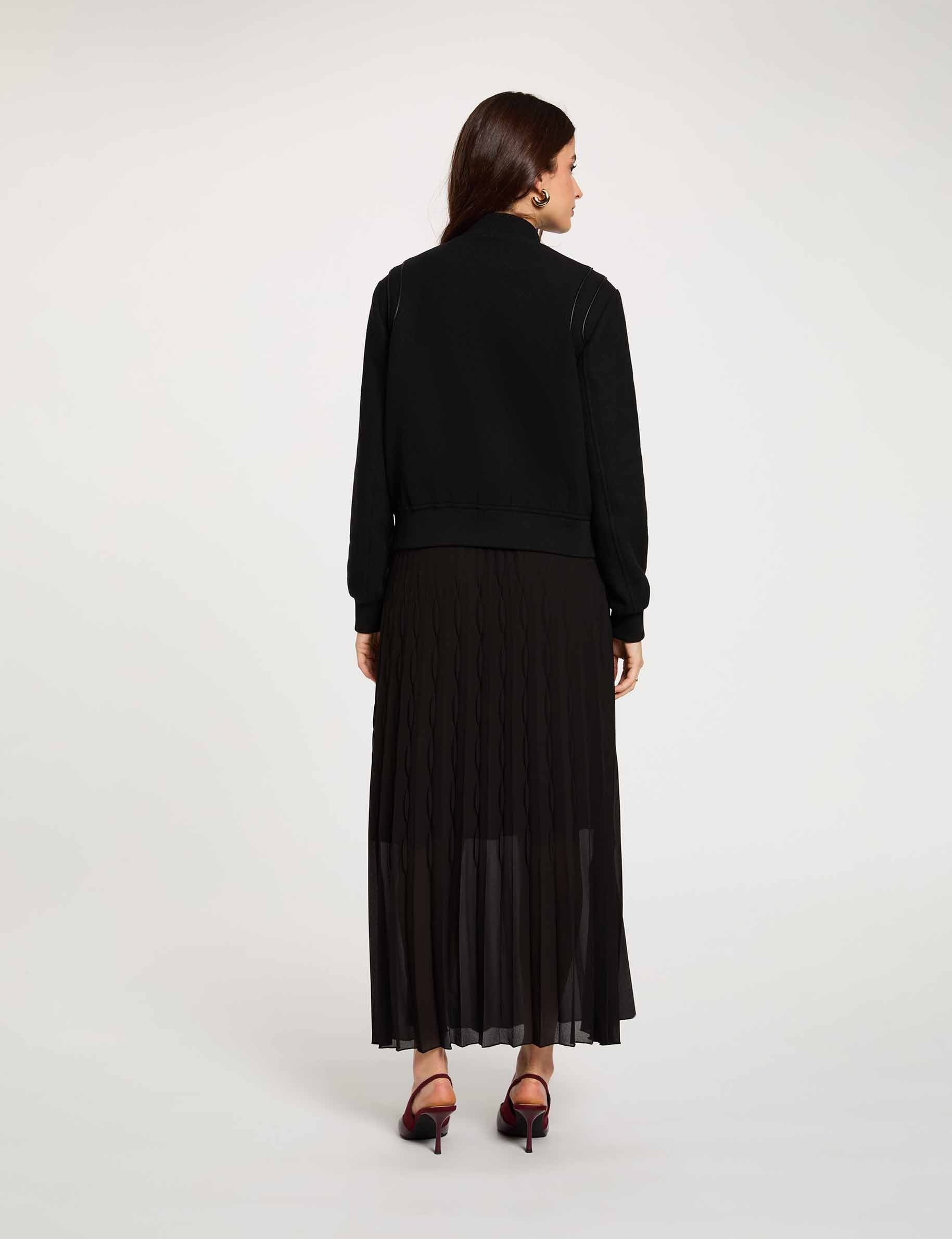 Chaqueta de manga larga negro mujer