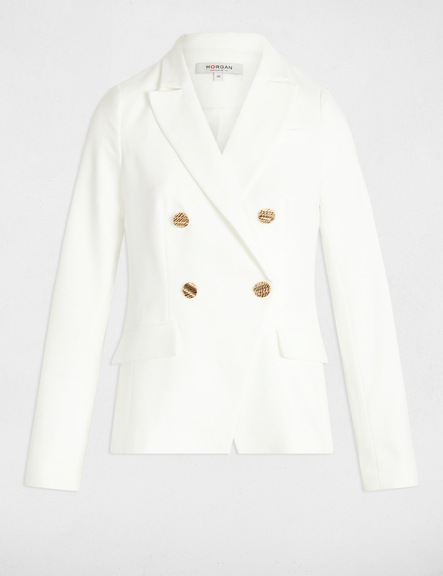 americana doble botonadura blanco mujer Americana doble botonadura blanco mujer