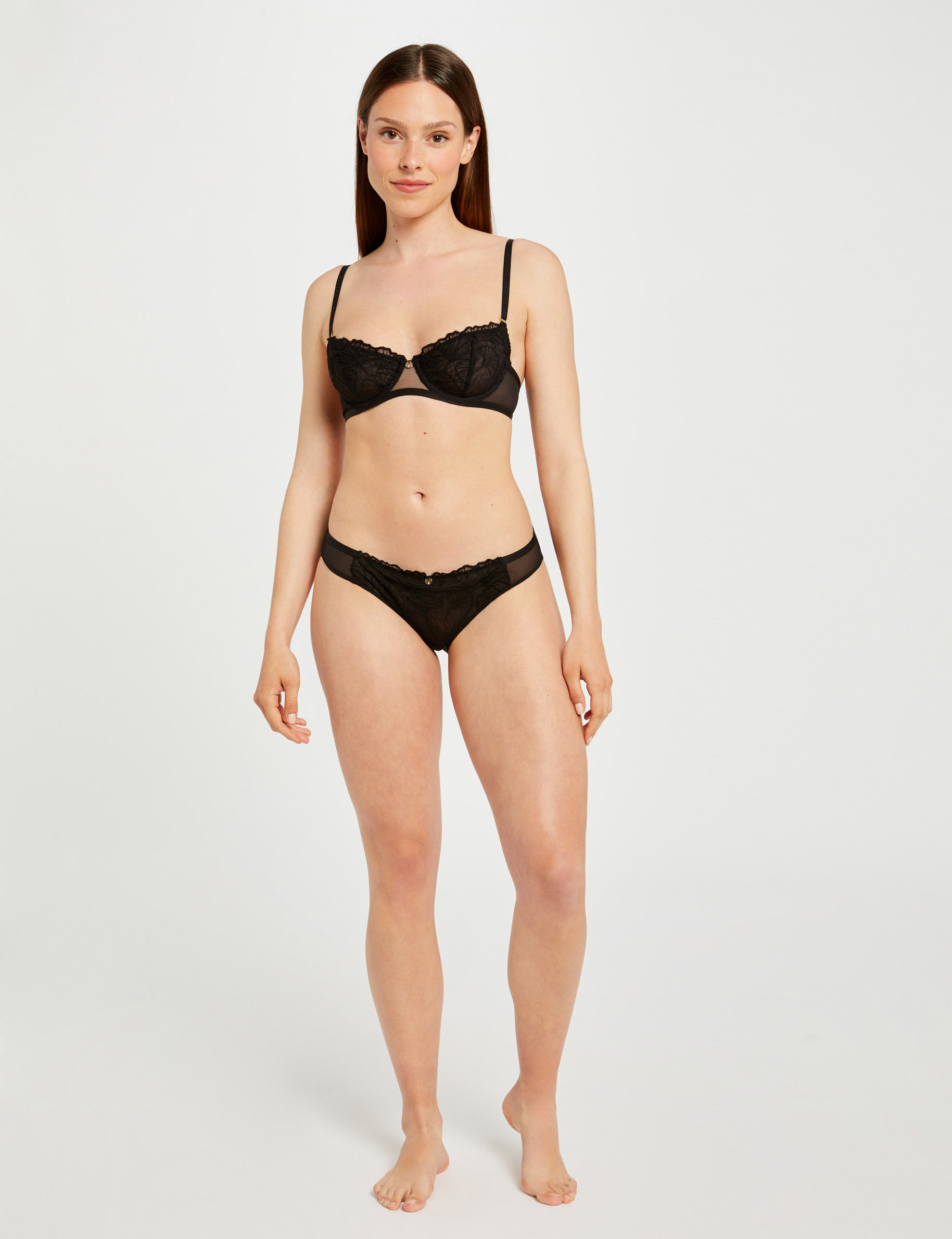 slip de encaje negro mujer Slip de encaje negro mujer