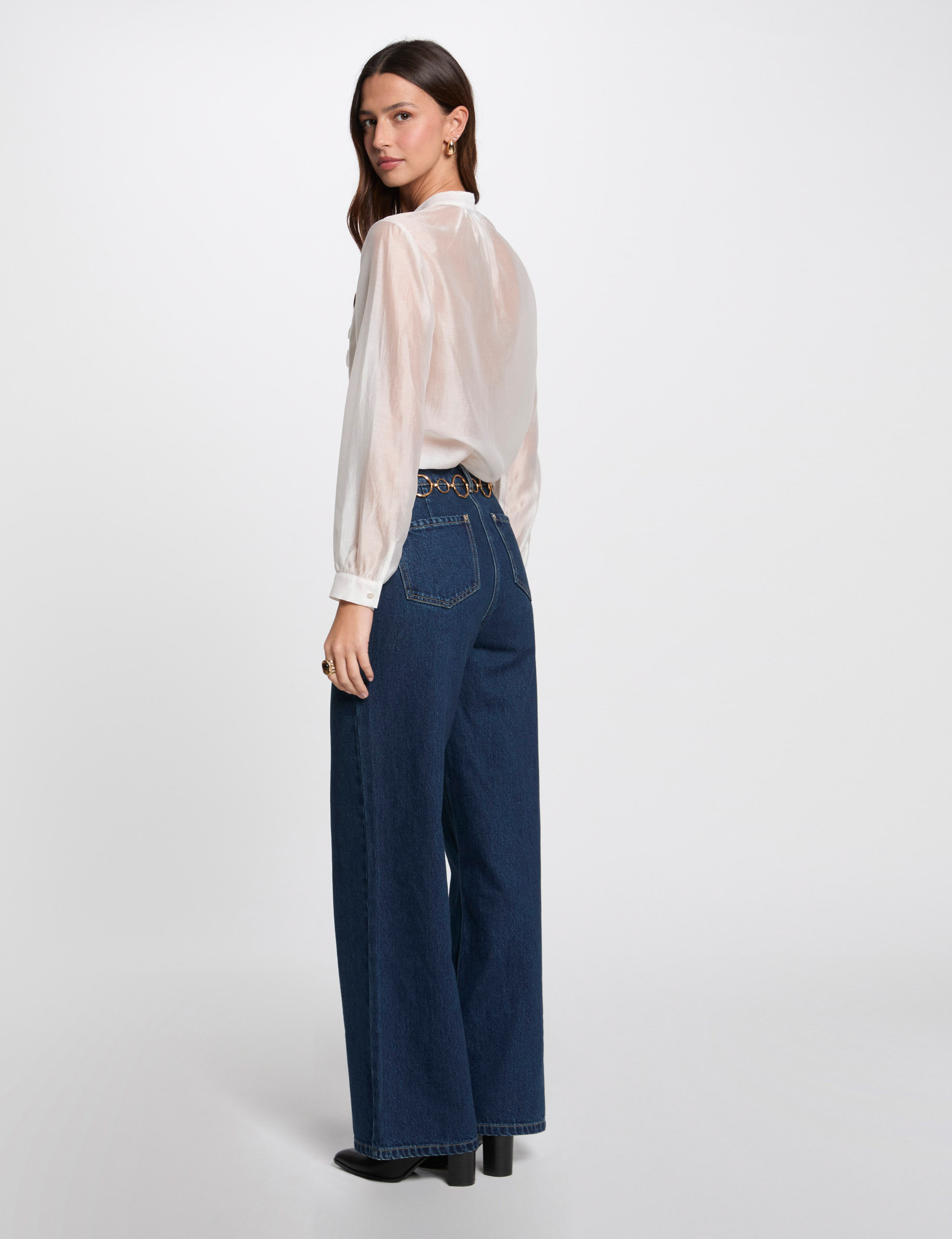camisa manga larga blanco mujer Camisa manga larga blanco mujer