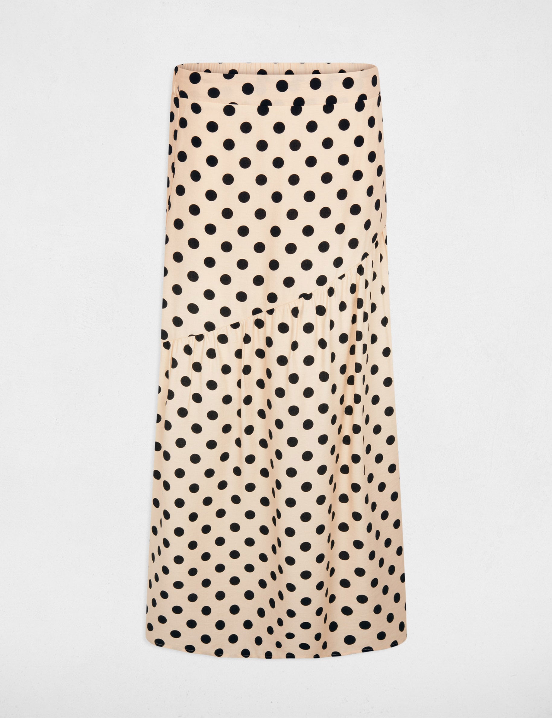 Falda larga ajustada multicolor mujer