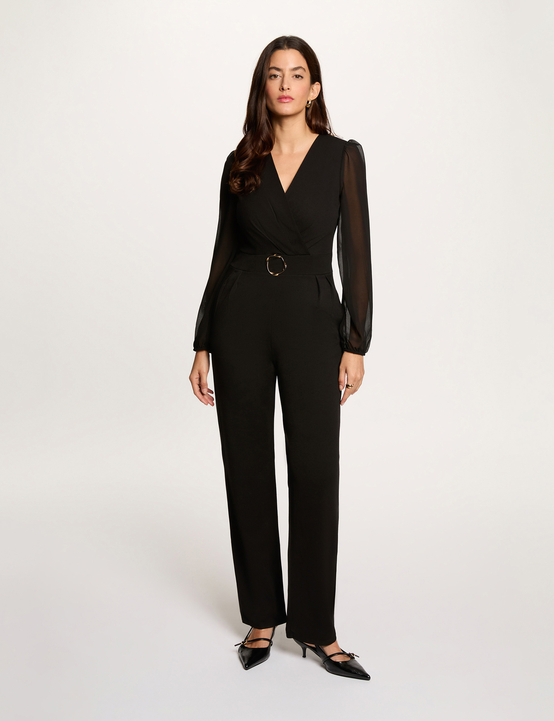 Mono cruzado negro mujer