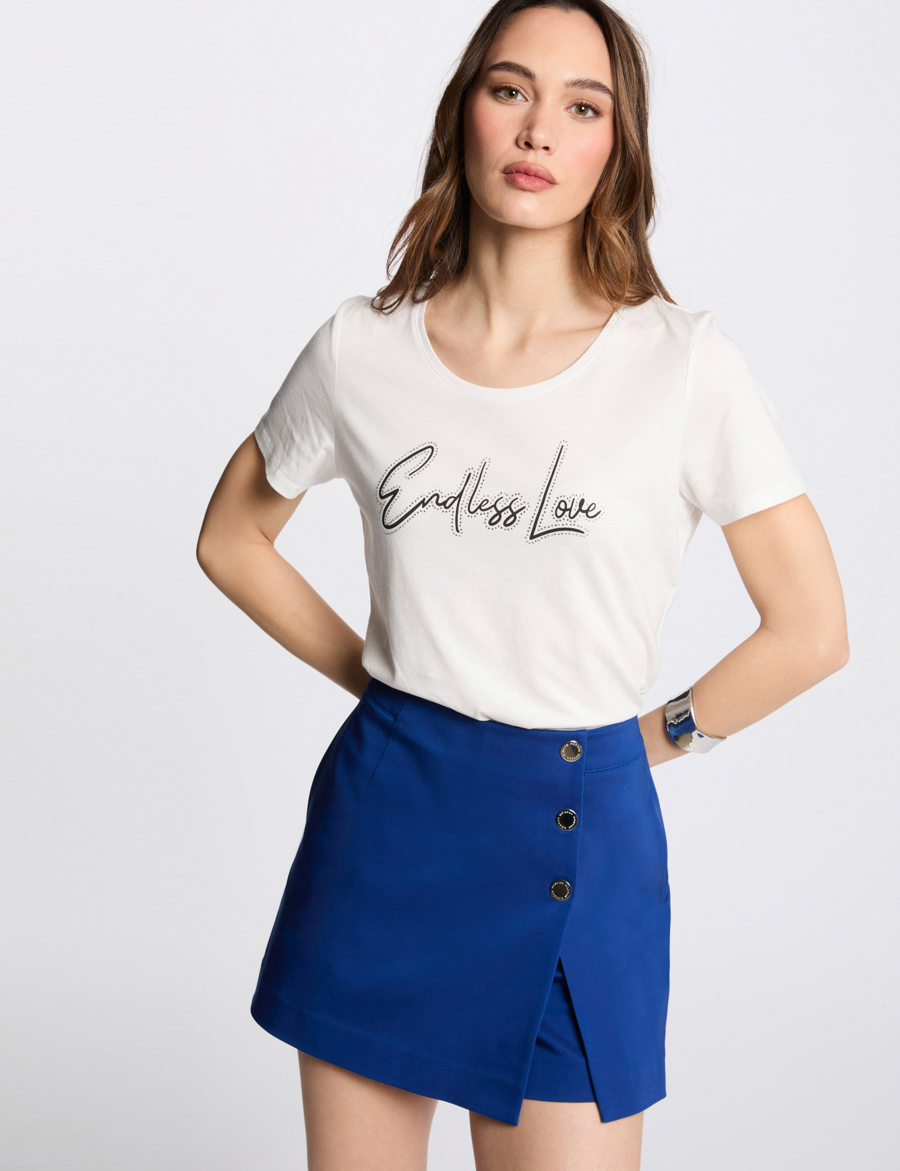 falda short corta azul electrico mujer Falda short corta azul eléctrico mujer