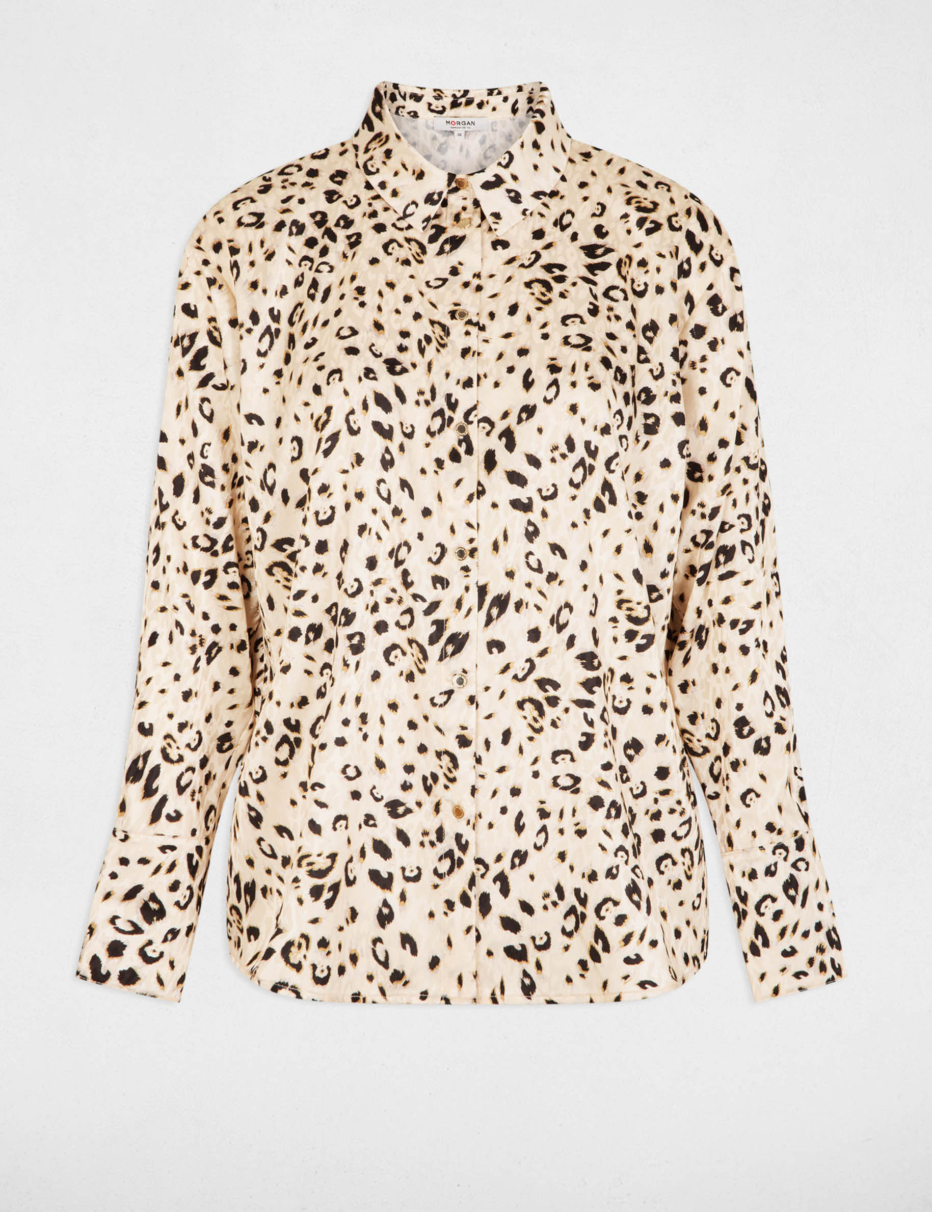 Camisa entallada multicolor mujer