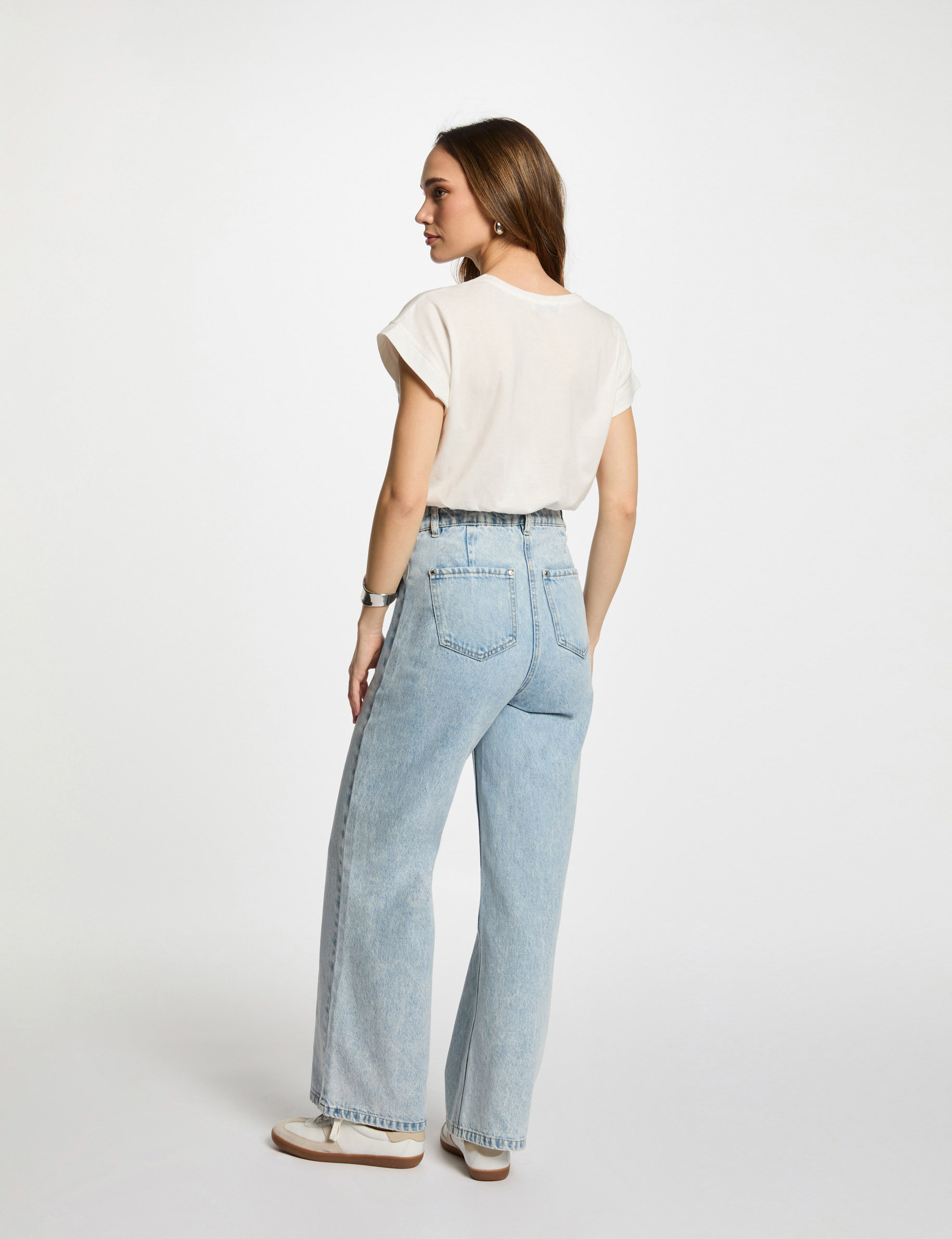 camiseta con mensaje blanco mujer Camiseta con mensaje blanco mujer