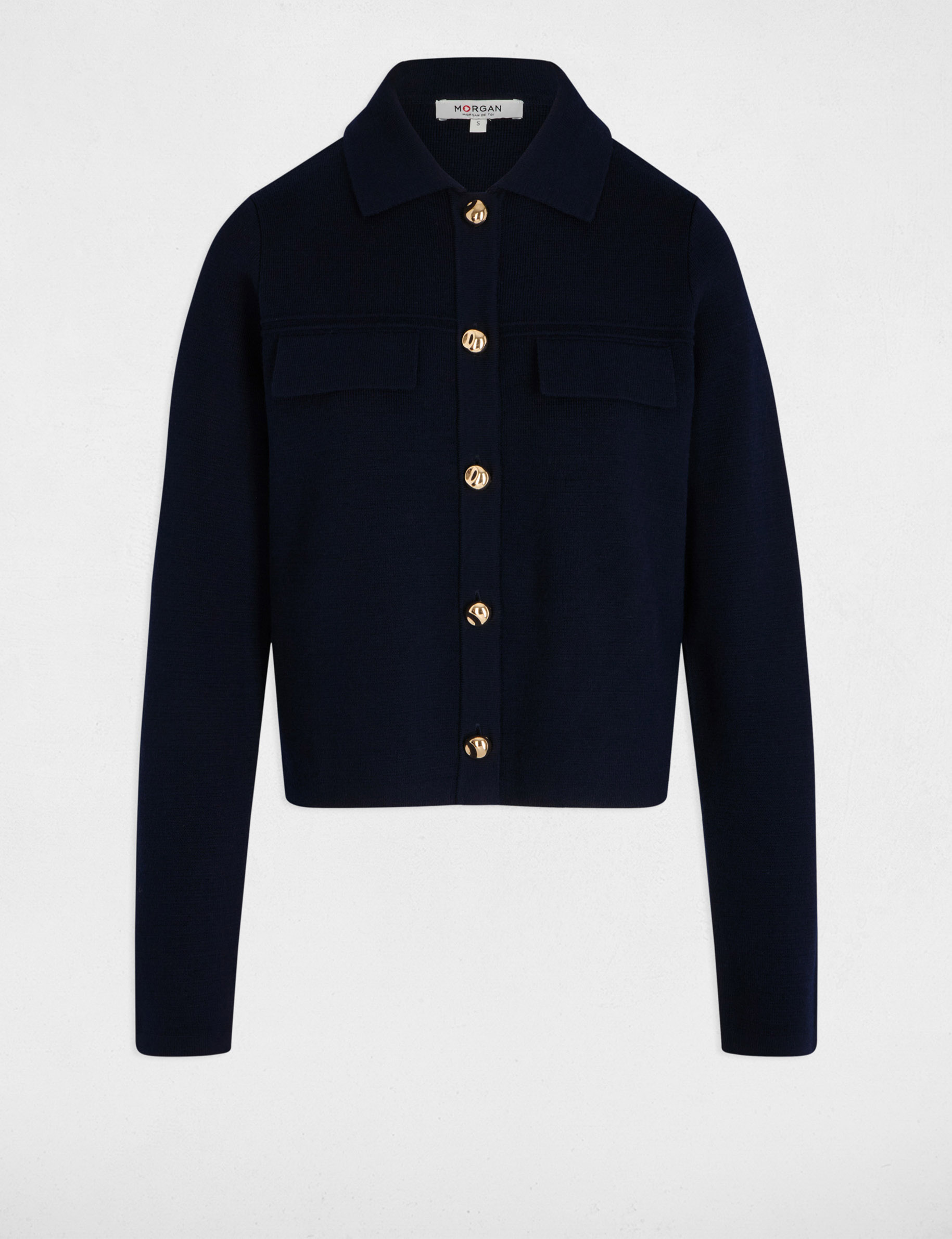 cardigan manga larga azul marino mujer Cárdigan manga larga azul marino mujer