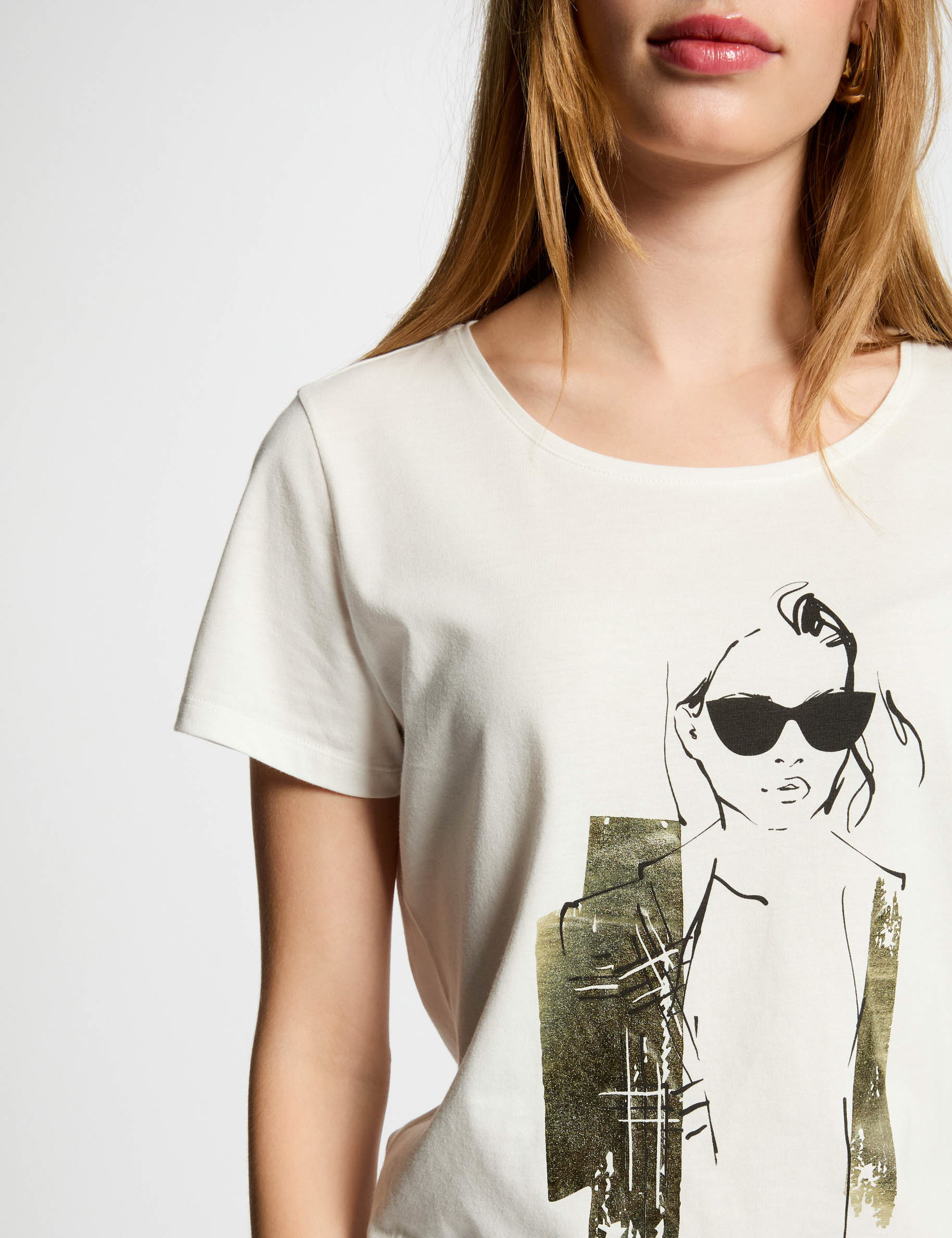 camiseta con mensaje blanco mujer Camiseta con mensaje blanco mujer