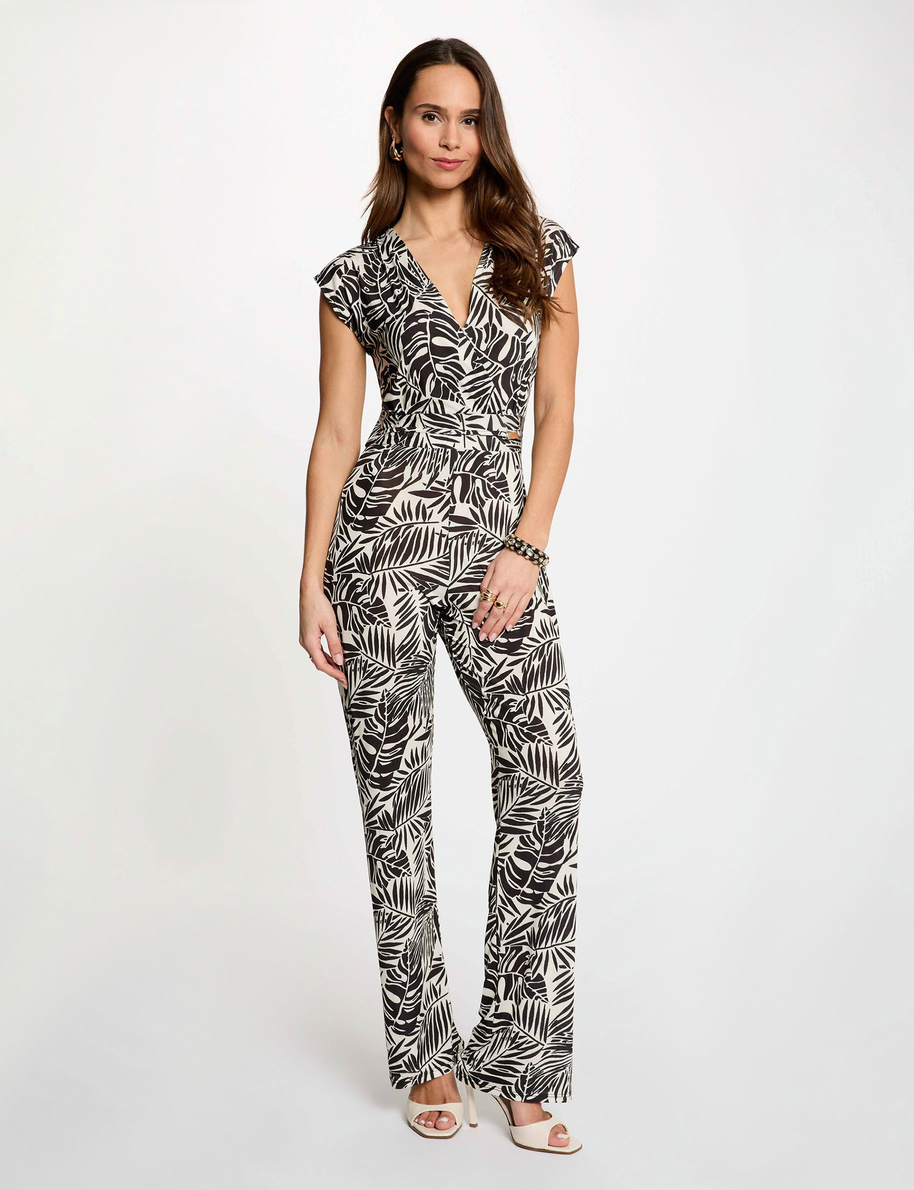 Mono ajustado con escote multicolor mujer