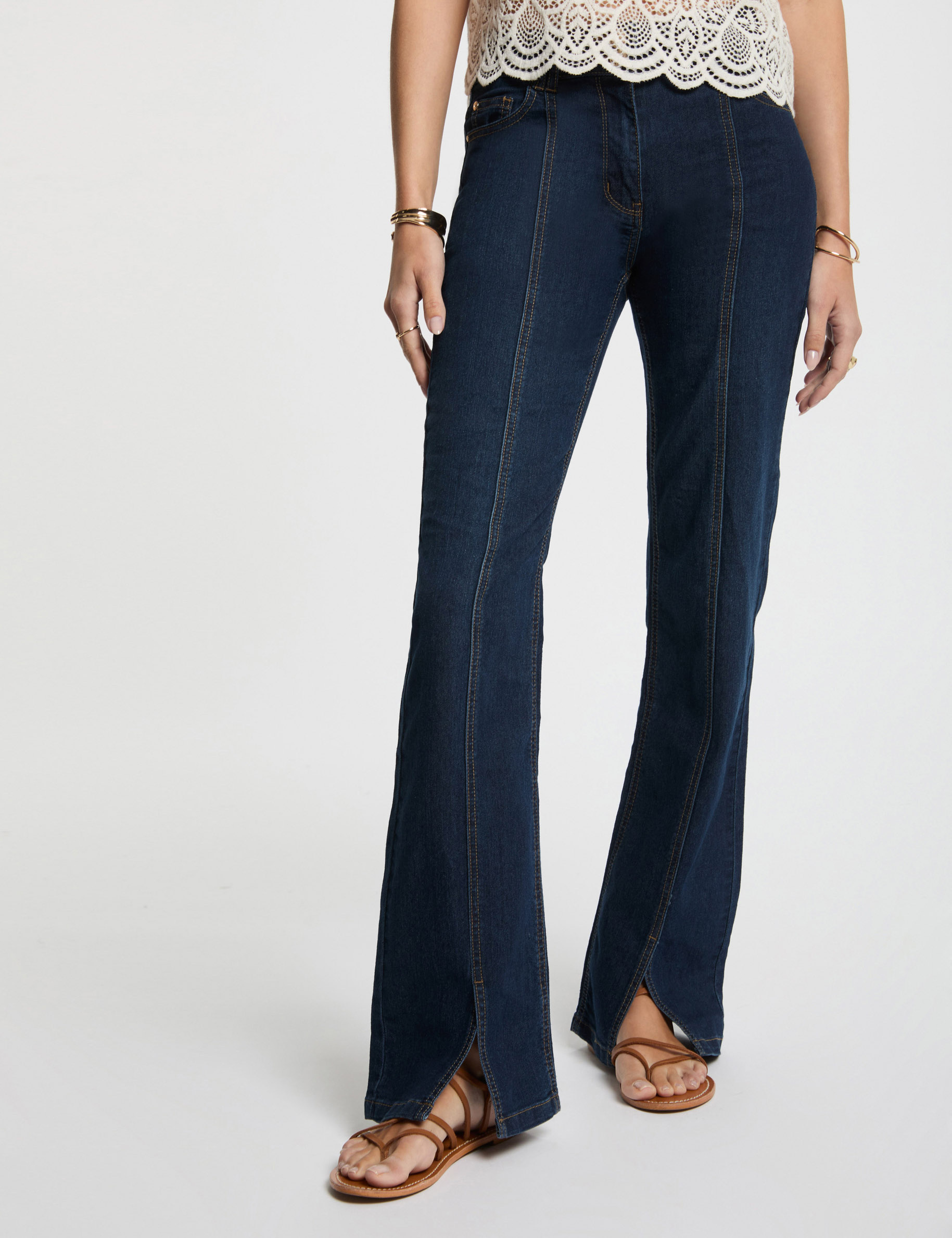 vaquero boot cut denim crudo mujer Vaquero boot-cut denim crudo mujer