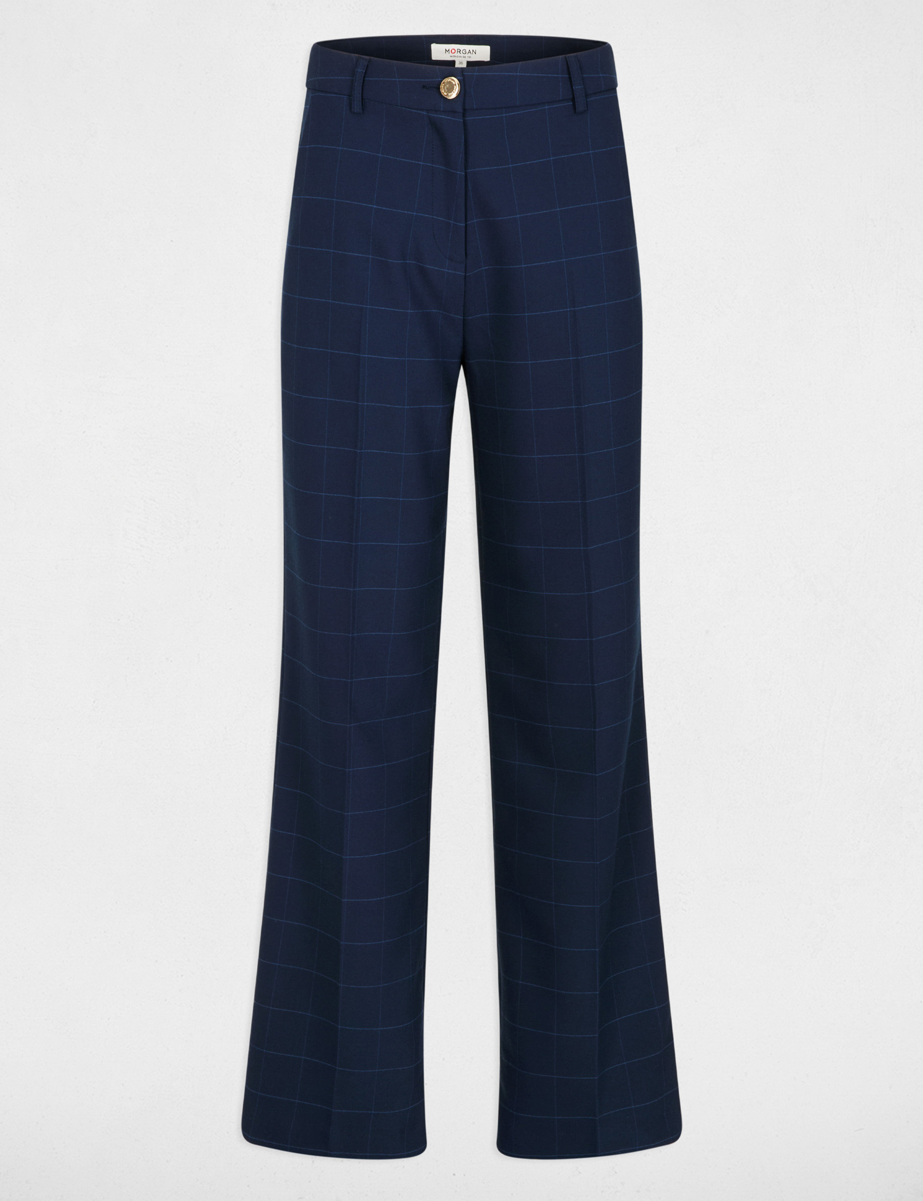 Pantal&oacute;n de tiro alto azul marino mujer